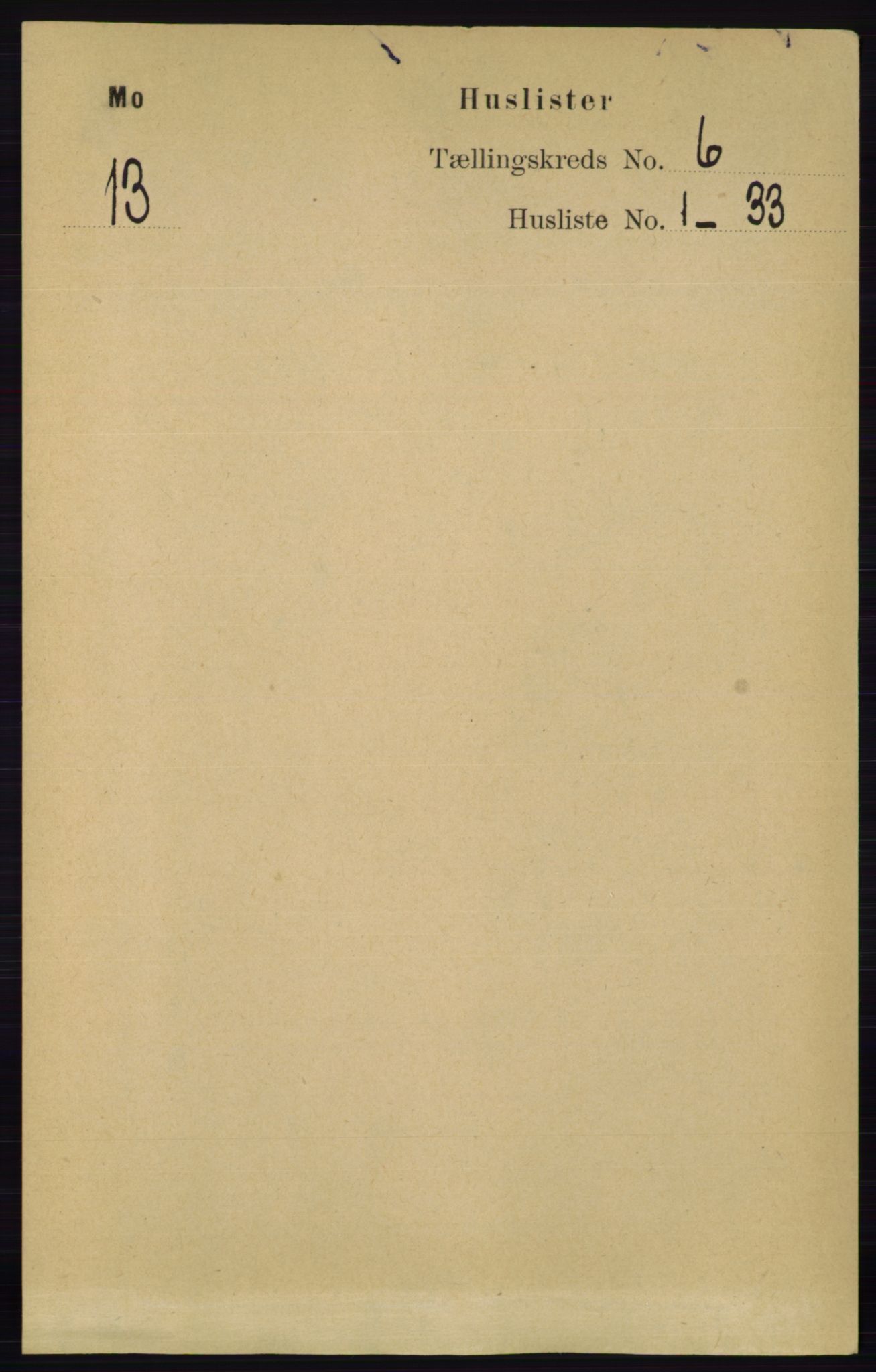 RA, Folketelling 1891 for 0832 Mo herred, 1891, s. 1481