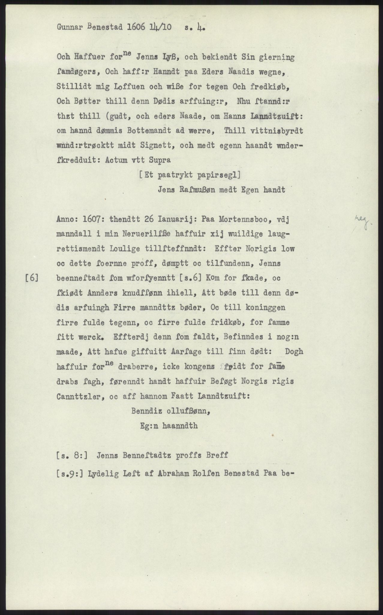 Samlinger til kildeutgivelse, Diplomavskriftsamlingen, RA/EA-4053/H/Ha, s. 608