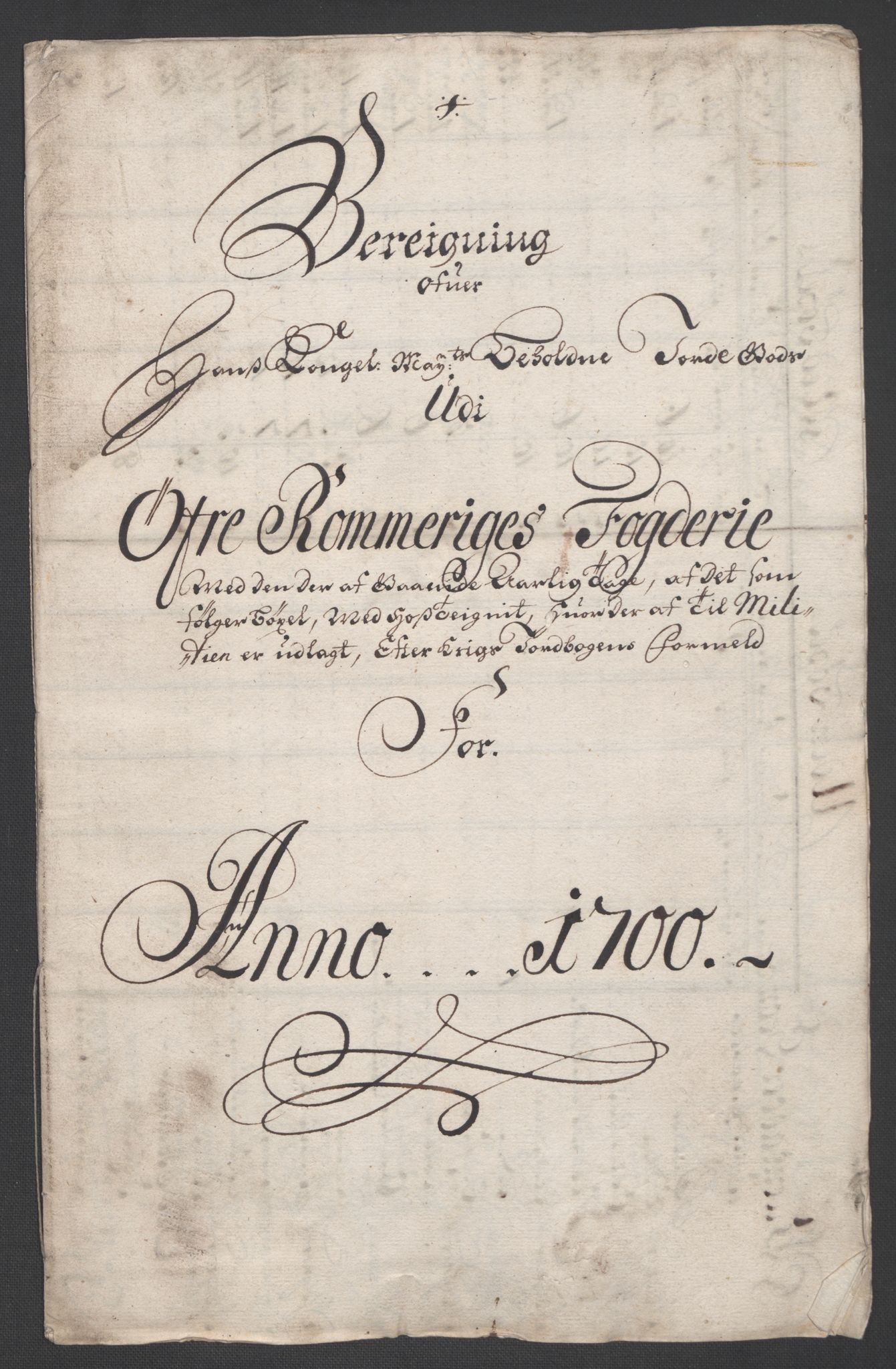 Rentekammeret inntil 1814, Reviderte regnskaper, Fogderegnskap, RA/EA-4092/R12/L0712: Fogderegnskap Øvre Romerike, 1700, s. 24