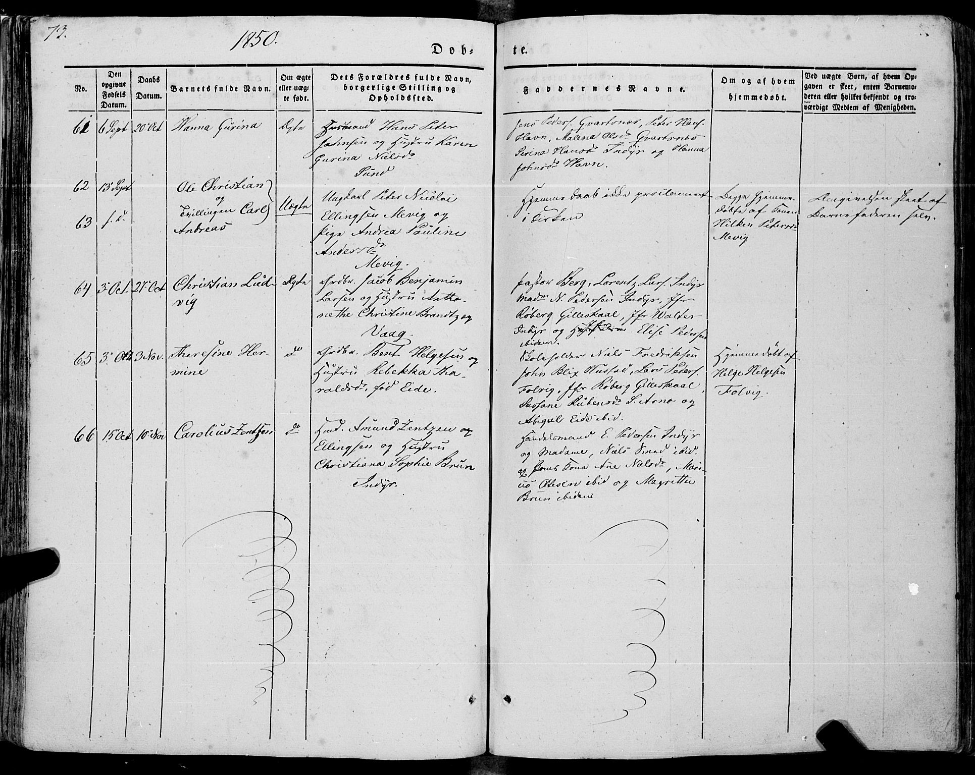 Ministerialprotokoller, klokkerbøker og fødselsregistre - Nordland, AV/SAT-A-1459/805/L0097: Ministerialbok nr. 805A04, 1837-1861, s. 73