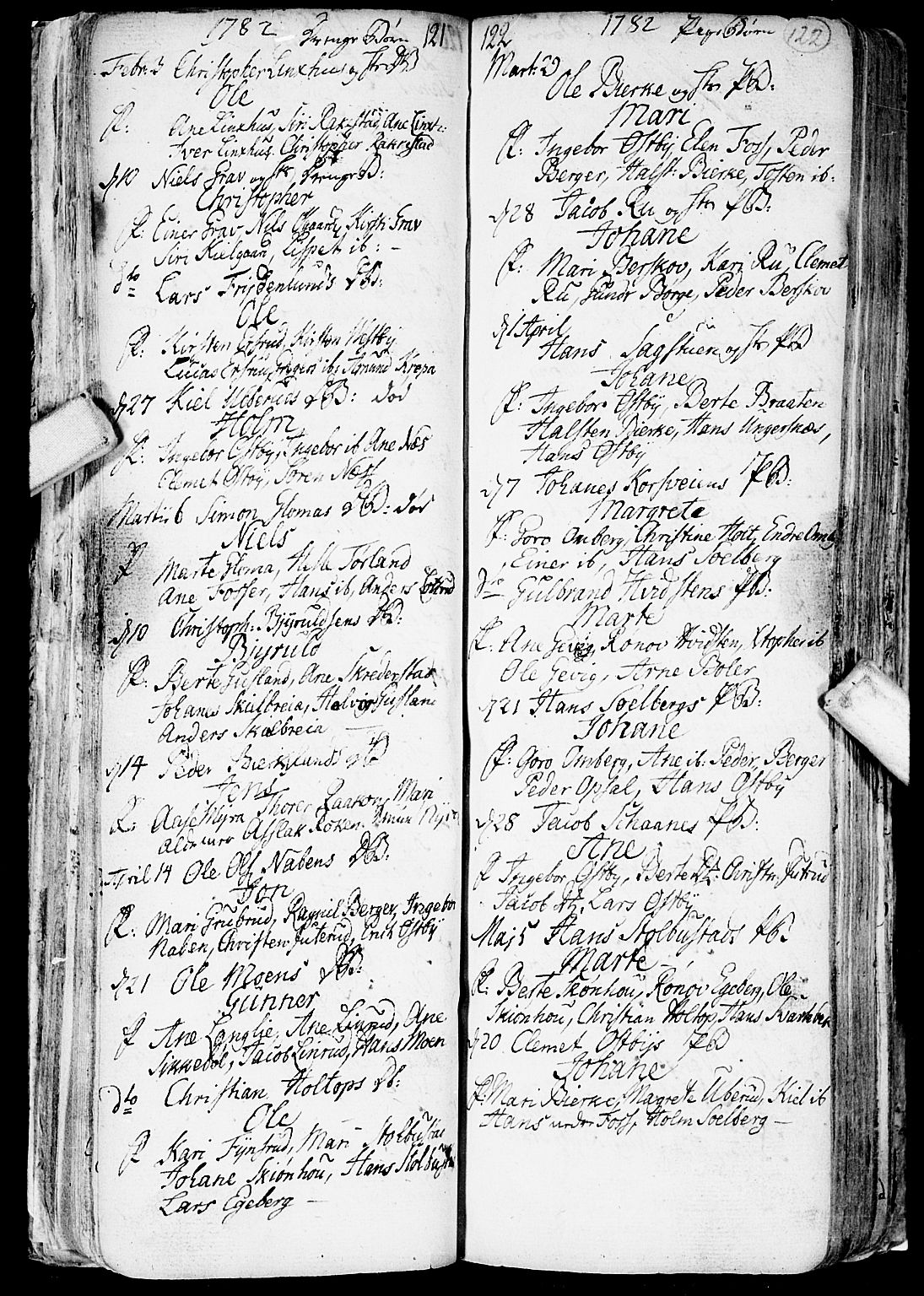Enebakk prestekontor Kirkebøker, AV/SAO-A-10171c/F/Fa/L0002: Ministerialbok nr. I 2, 1755-1806, s. 121-122