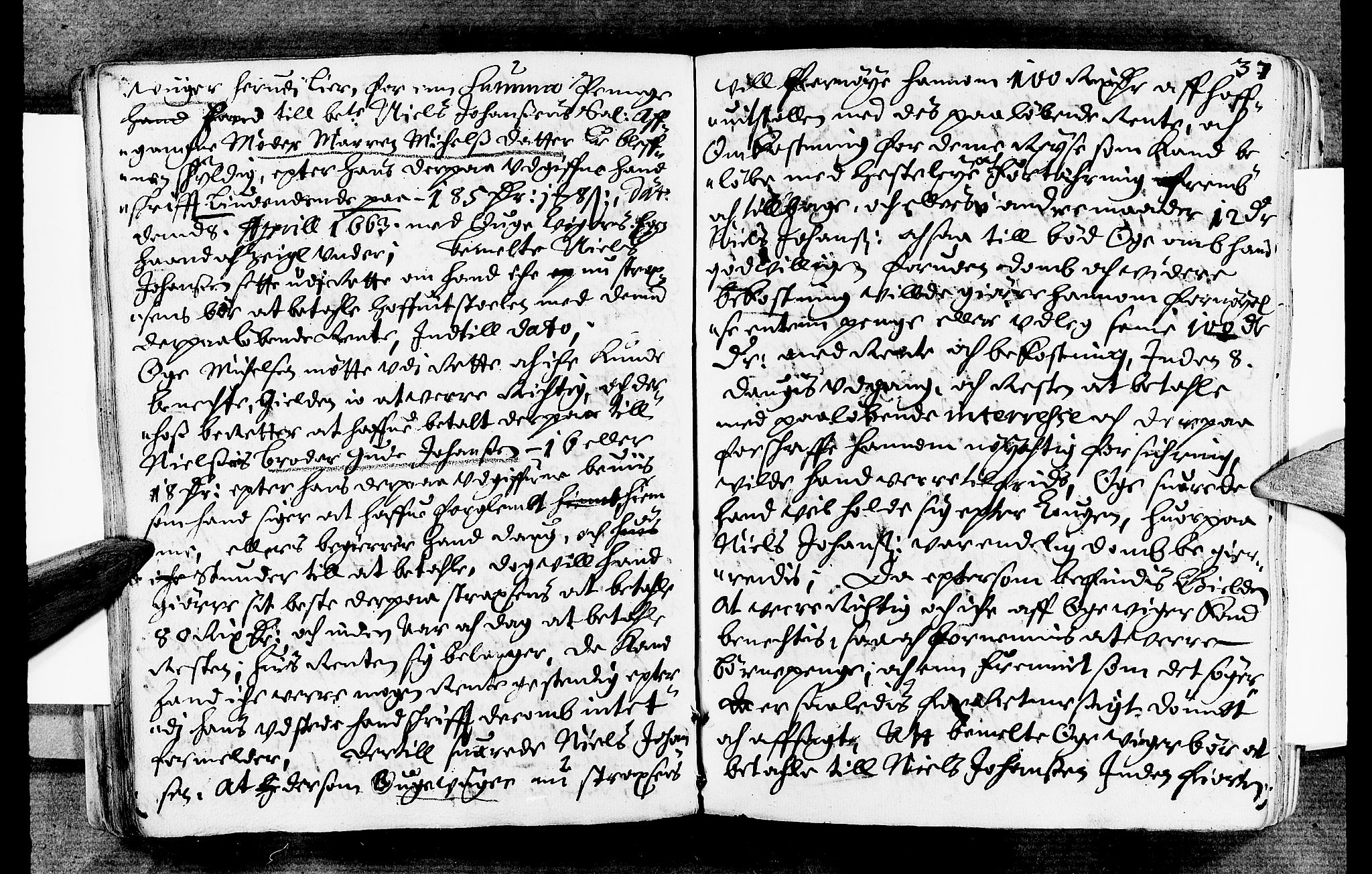Lier, Røyken og Hurum sorenskriveri, AV/SAKO-A-89/F/Fa/L0007: Tingbok, 1666, s. 37