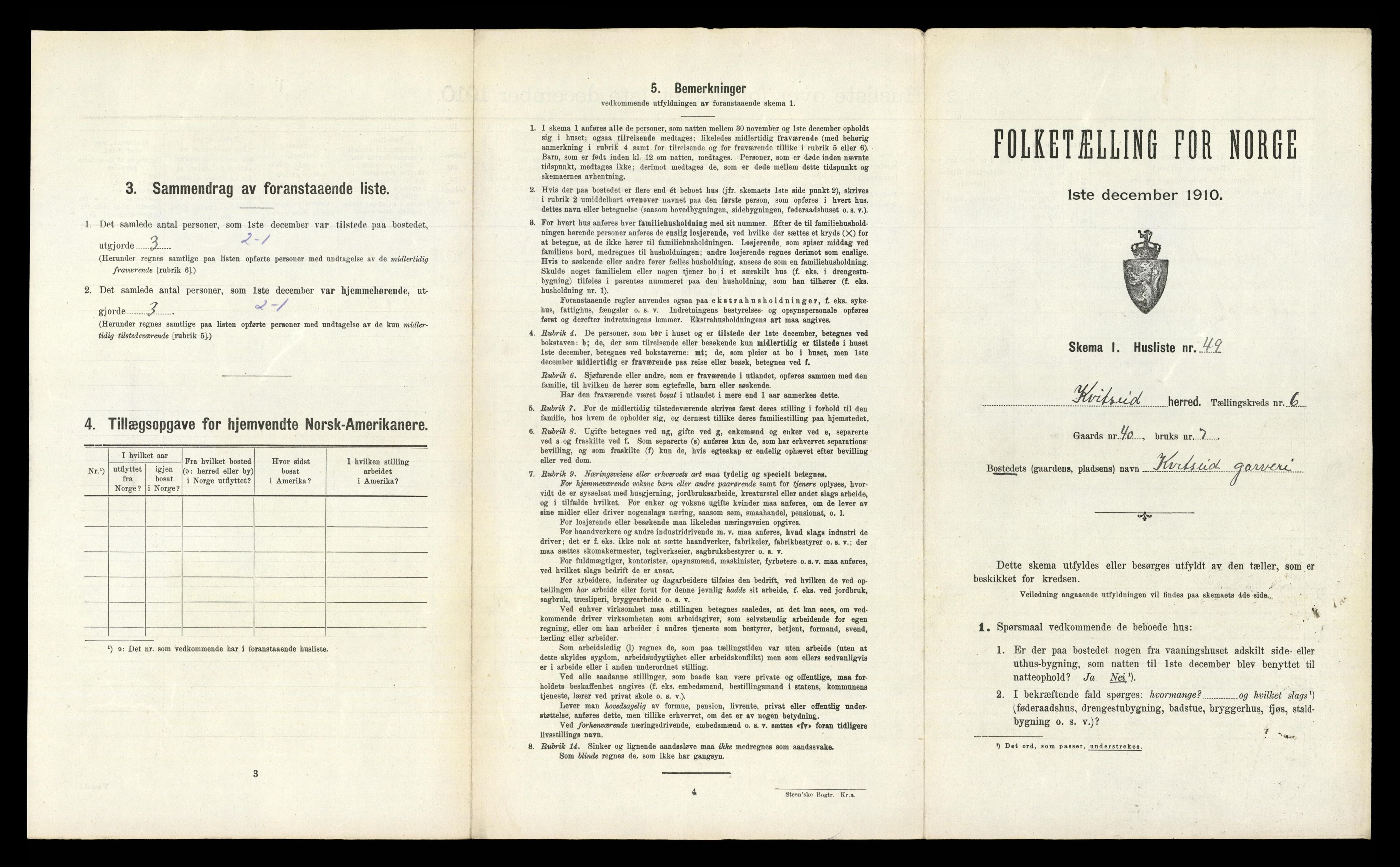 RA, Folketelling 1910 for 0829 Kviteseid herred, 1910, s. 632