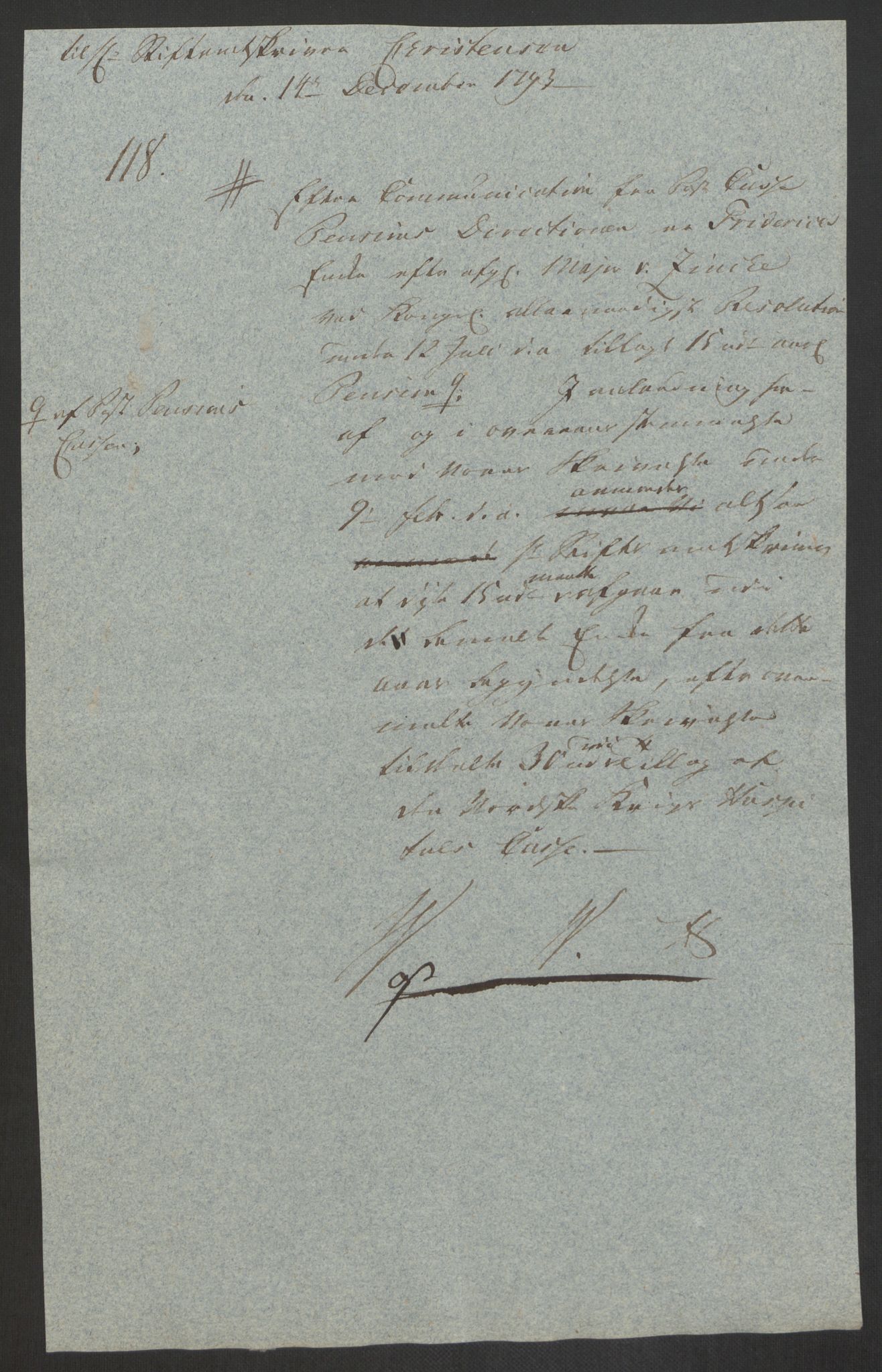Forsvaret, Den norske kvesthuskasse/krigshospitalkasse, AV/RA-RAFA-1887/F/Fa/L0008: Konsepter, 1790-1793, s. 1234