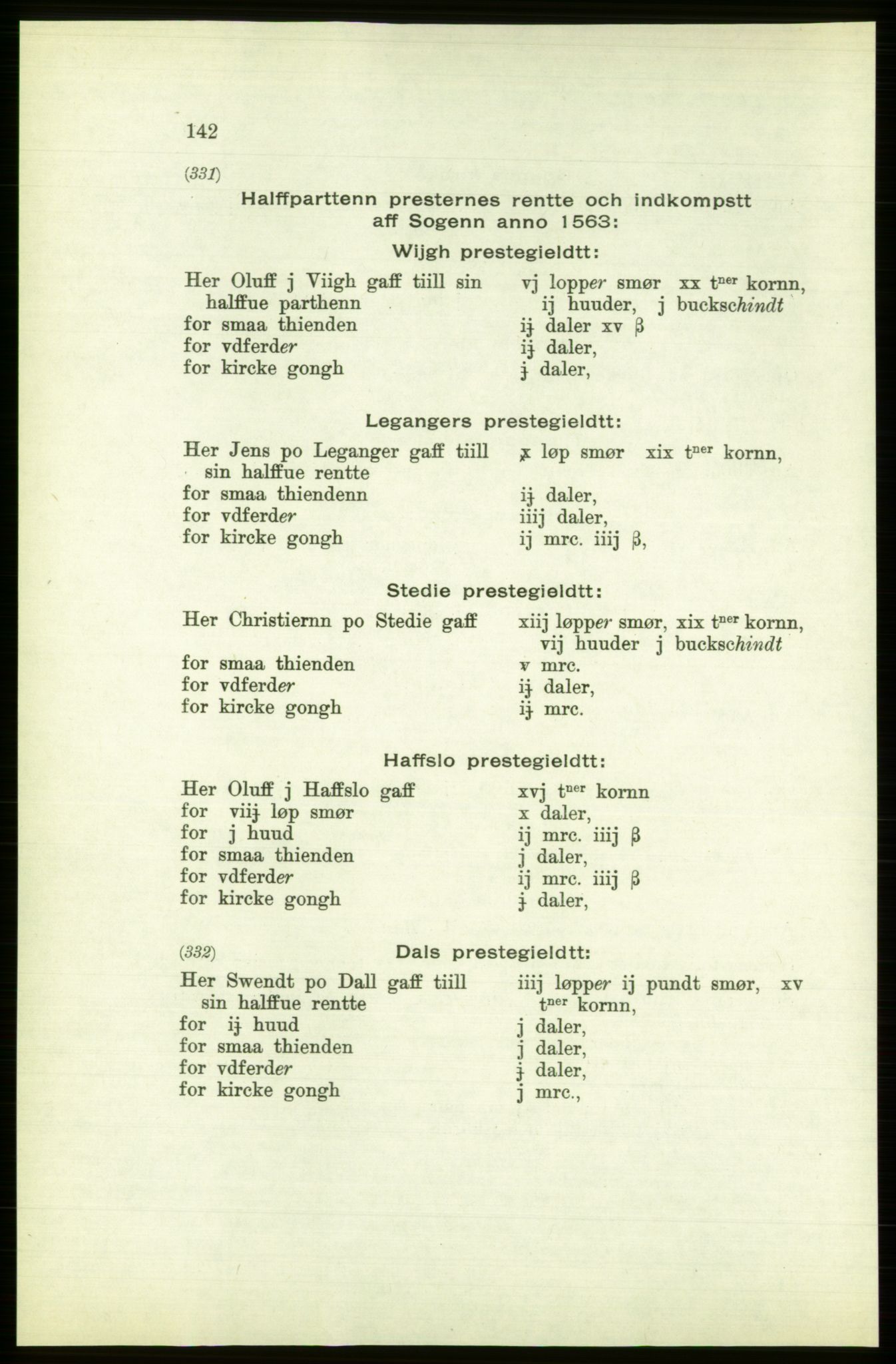 Publikasjoner utgitt av Arkivverket, PUBL/PUBL-001/C/0003: Bind 3: Skatten av Bergenhus len 1563, 1563, s. 142