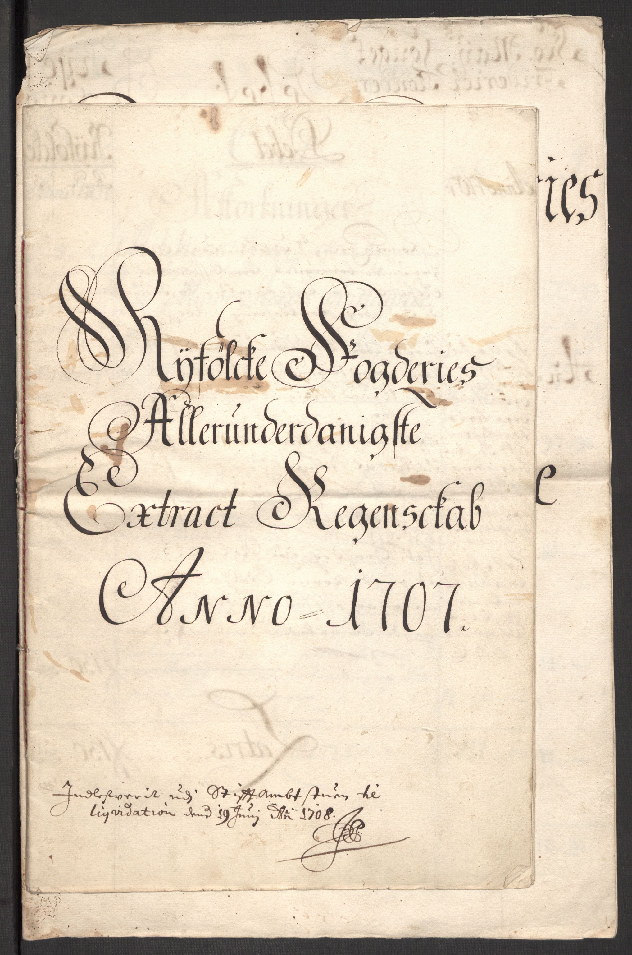 Rentekammeret inntil 1814, Reviderte regnskaper, Fogderegnskap, AV/RA-EA-4092/R47/L2861: Fogderegnskap Ryfylke, 1706-1709, s. 84