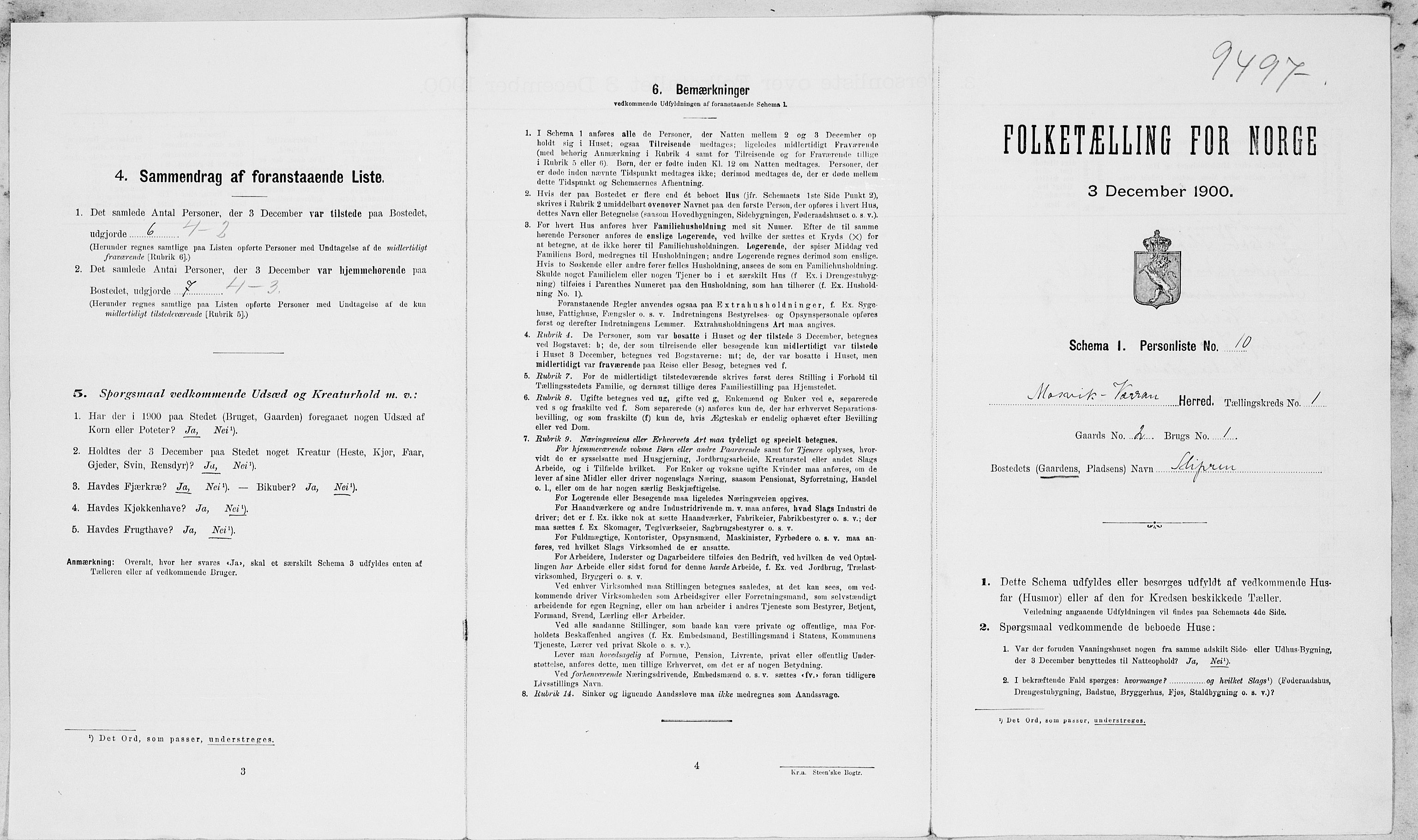 SAT, Folketelling 1900 for 1723 Mosvik og Verran herred, 1900, s. 76