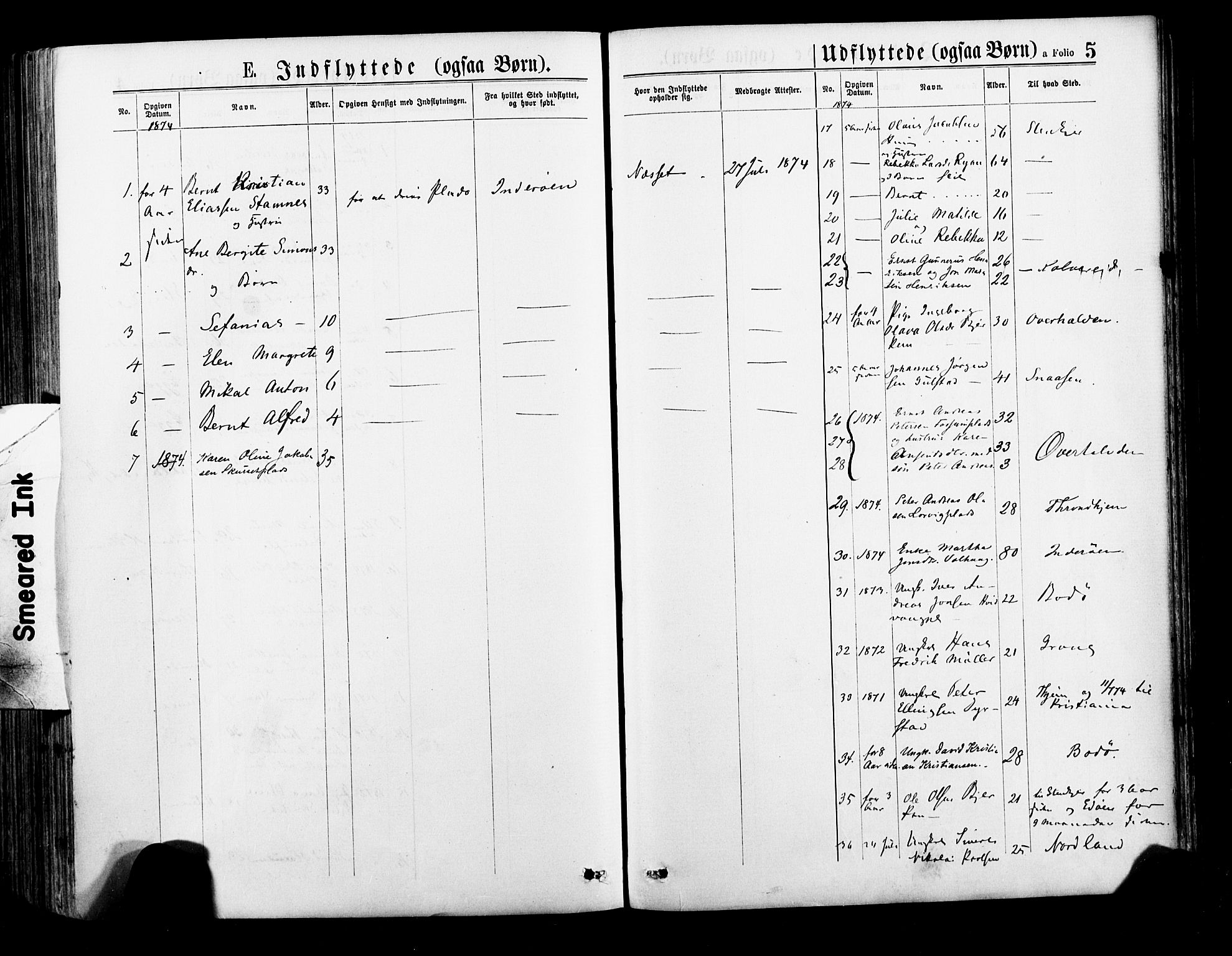 Ministerialprotokoller, klokkerbøker og fødselsregistre - Nord-Trøndelag, SAT/A-1458/735/L0348: Ministerialbok nr. 735A09 /1, 1873-1883, s. 5