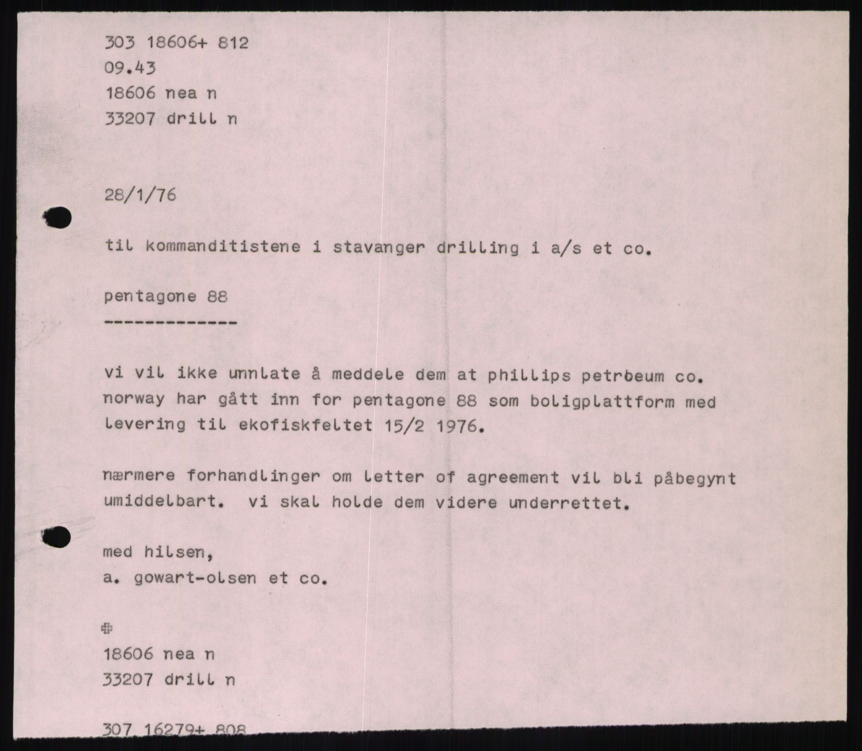 Pa 1503 - Stavanger Drilling AS, SAST/A-101906/D/L0007: Korrespondanse og saksdokumenter, 1974-1981, s. 192