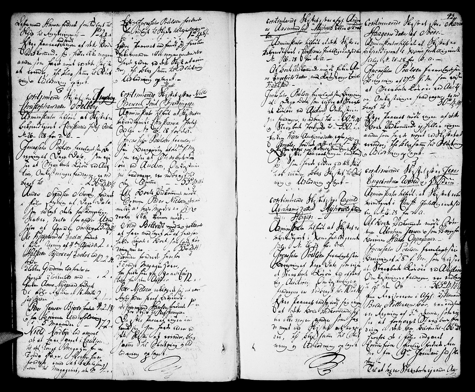 Follo sorenskriveri, AV/SAO-A-10274/H/Hb/L0014a: Skifteprotokoll, 1804-1816, s. 92b-93a