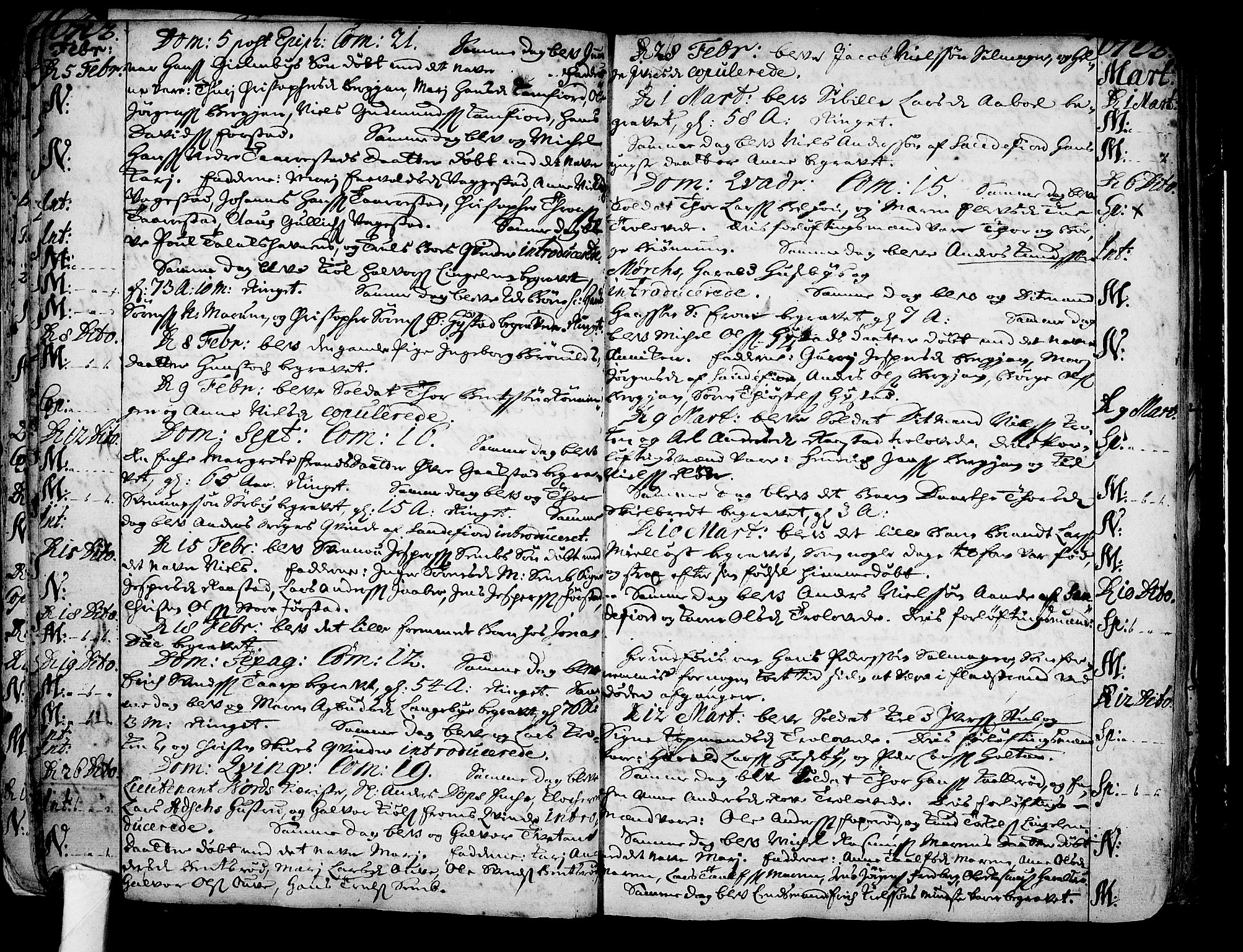 Sandar kirkebøker, AV/SAKO-A-243/F/Fa/L0001: Ministerialbok nr. 1, 1709-1733