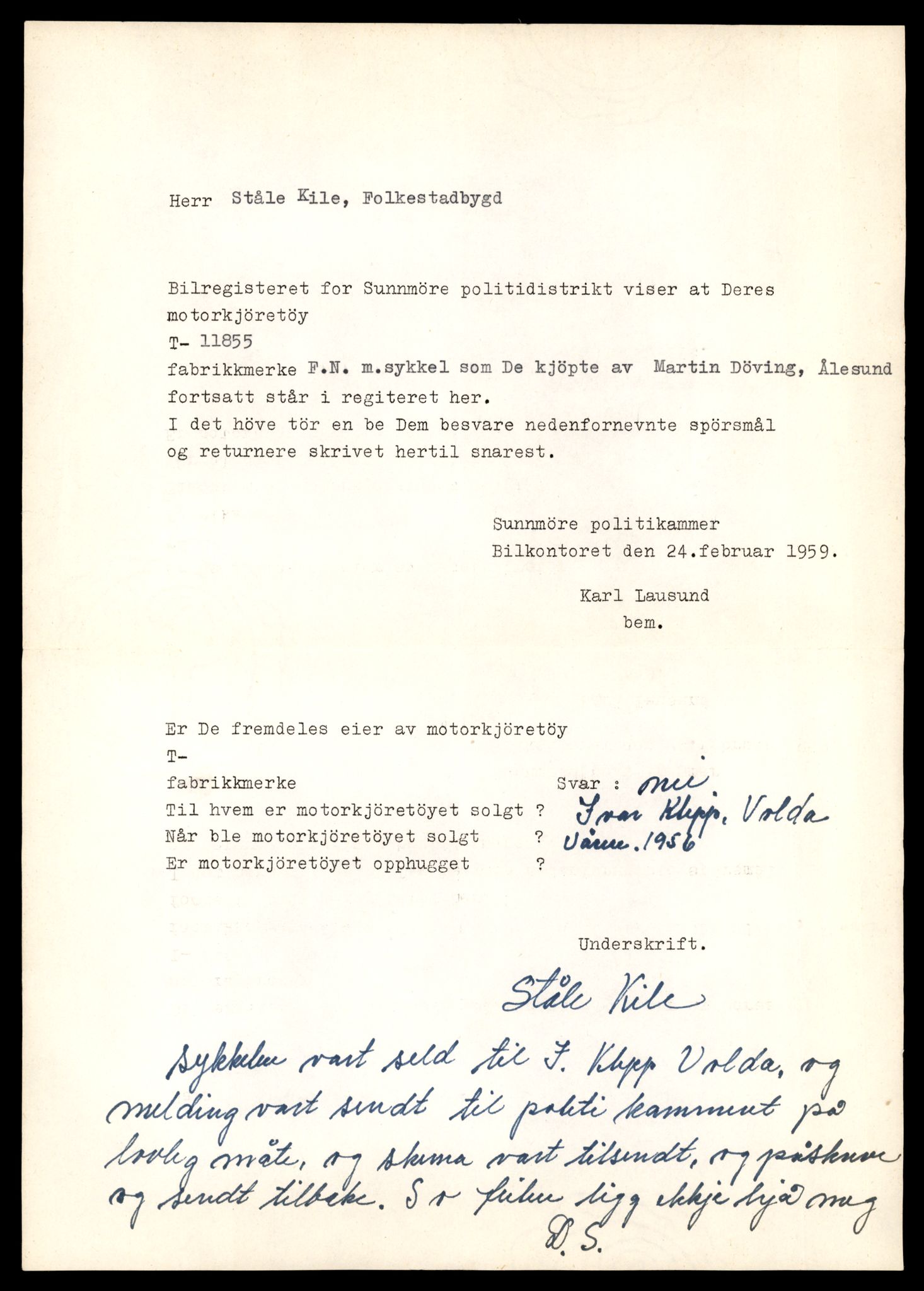 Møre og Romsdal vegkontor - Ålesund trafikkstasjon, AV/SAT-A-4099/F/Fe/L0031: Registreringskort for kjøretøy T 11800 - T 11996, 1927-1998, s. 983