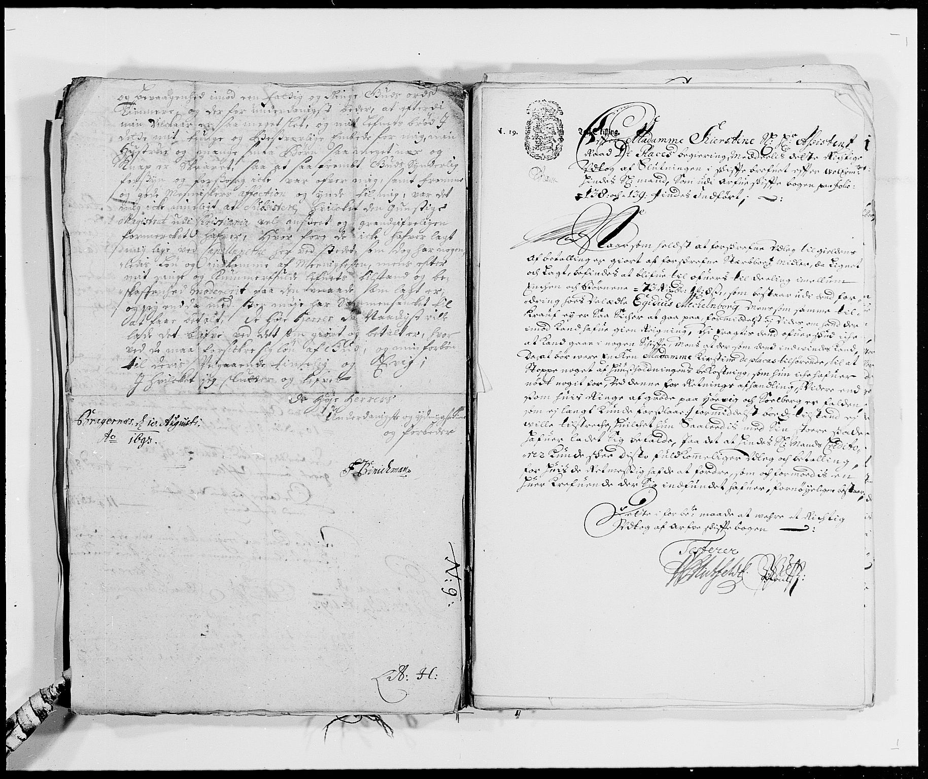 Rentekammeret inntil 1814, Reviderte regnskaper, Byregnskaper, RA/EA-4066/R/Re/L0060: [E5] Kontribusjonsregnskap (med Bragernes), 1685-1693, s. 70