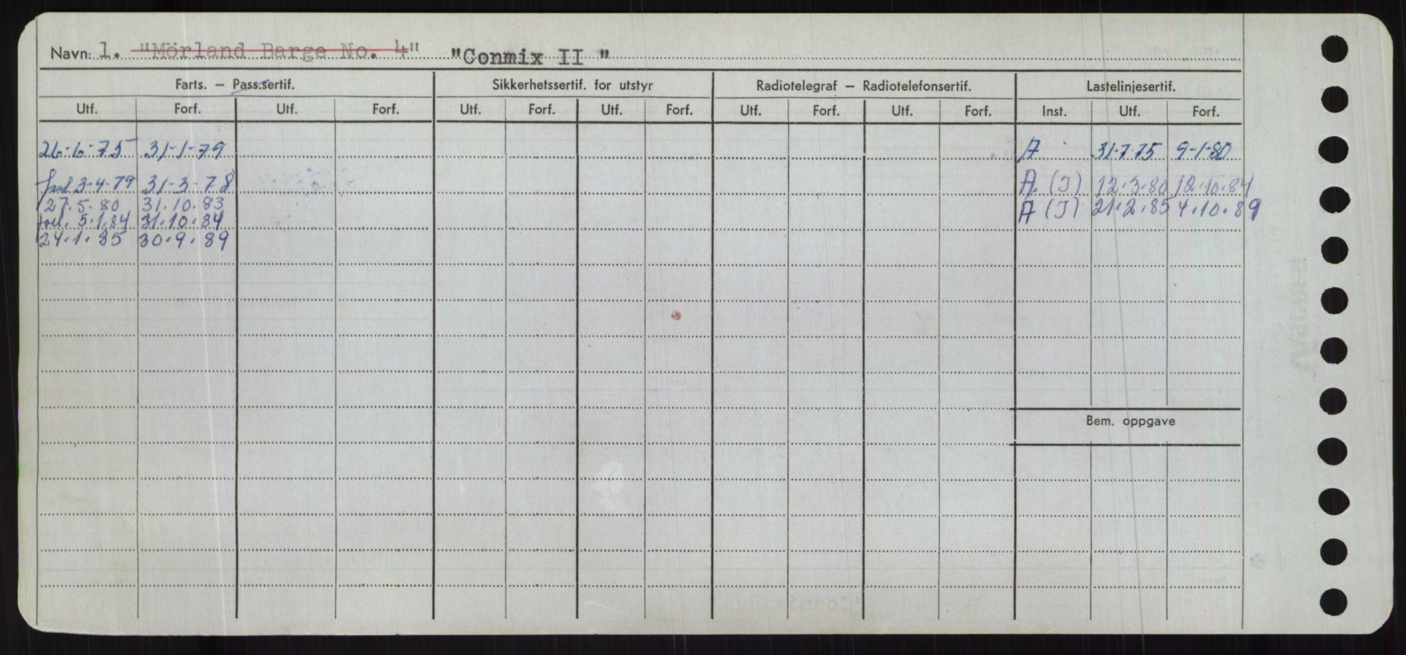 Sjøfartsdirektoratet med forløpere, Skipsmålingen, AV/RA-S-1627/H/Hc/L0001: Lektere, A-Y, s. 82