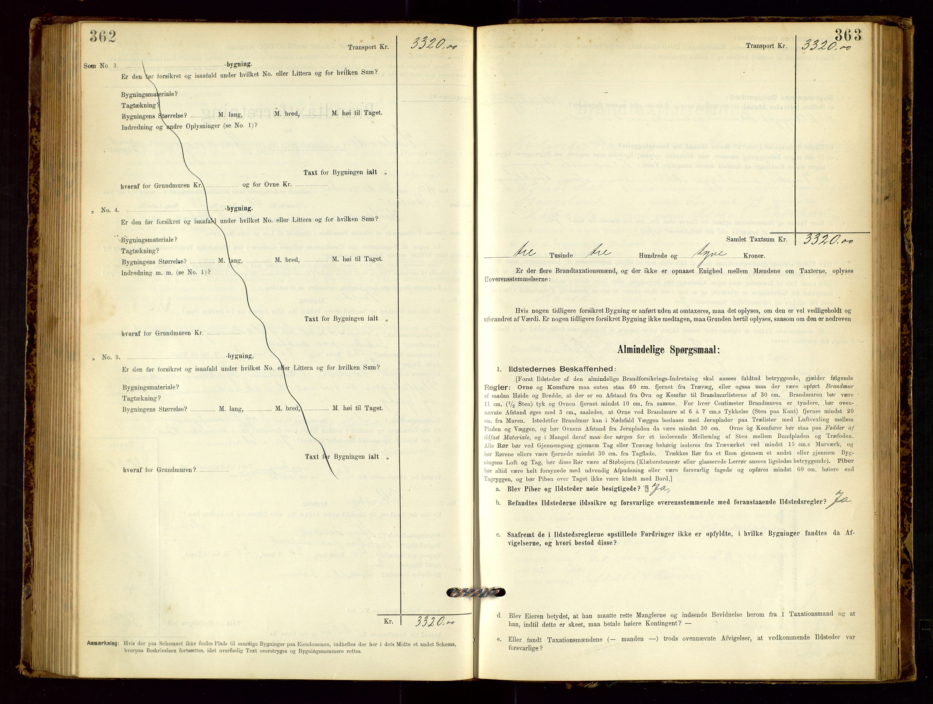 Høyland/Sandnes lensmannskontor, SAST/A-100166/Gob/L0001: "Brandtaxtprotokol", 1890-1913, s. 362-363