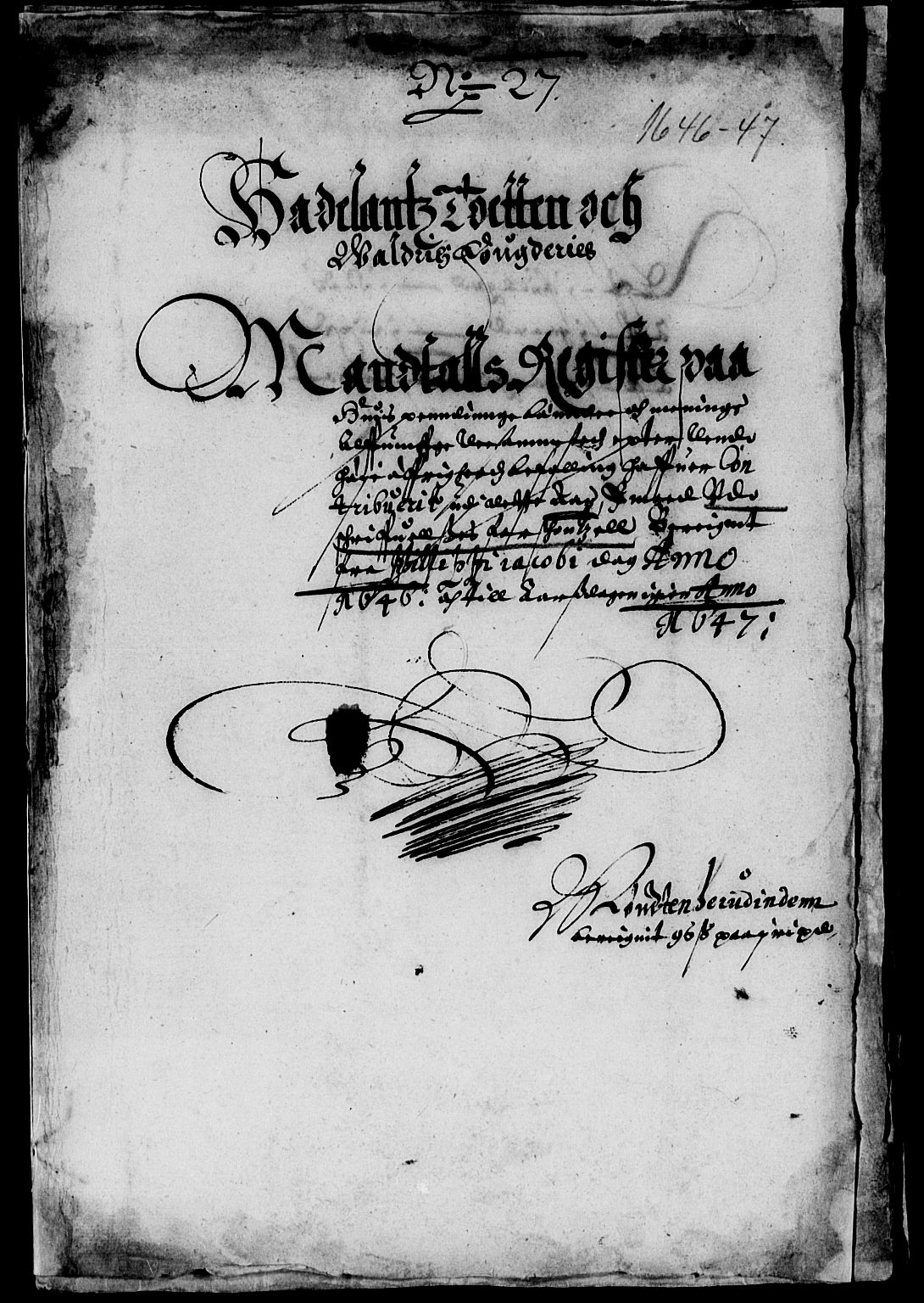 Rentekammeret inntil 1814, Reviderte regnskaper, Lensregnskaper, AV/RA-EA-5023/R/Rb/Rba/L0190: Akershus len, 1645-1647