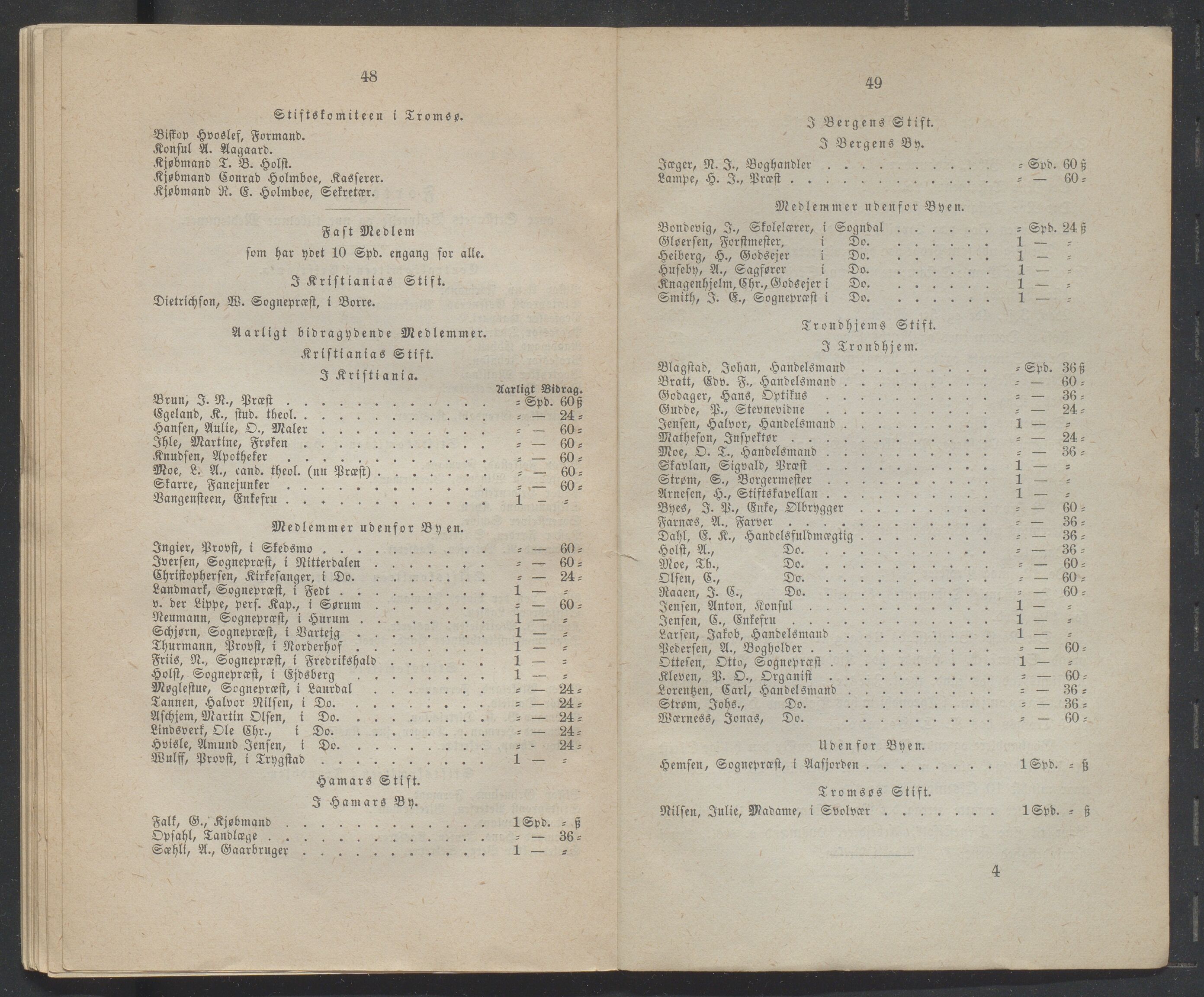 Det Norske Bibelselskap, VID/MDA-A-1528/X/L0002/0003/0001: Årsberetninger / Årsberetning 54, 55 og 56, 1869, s. 48-49