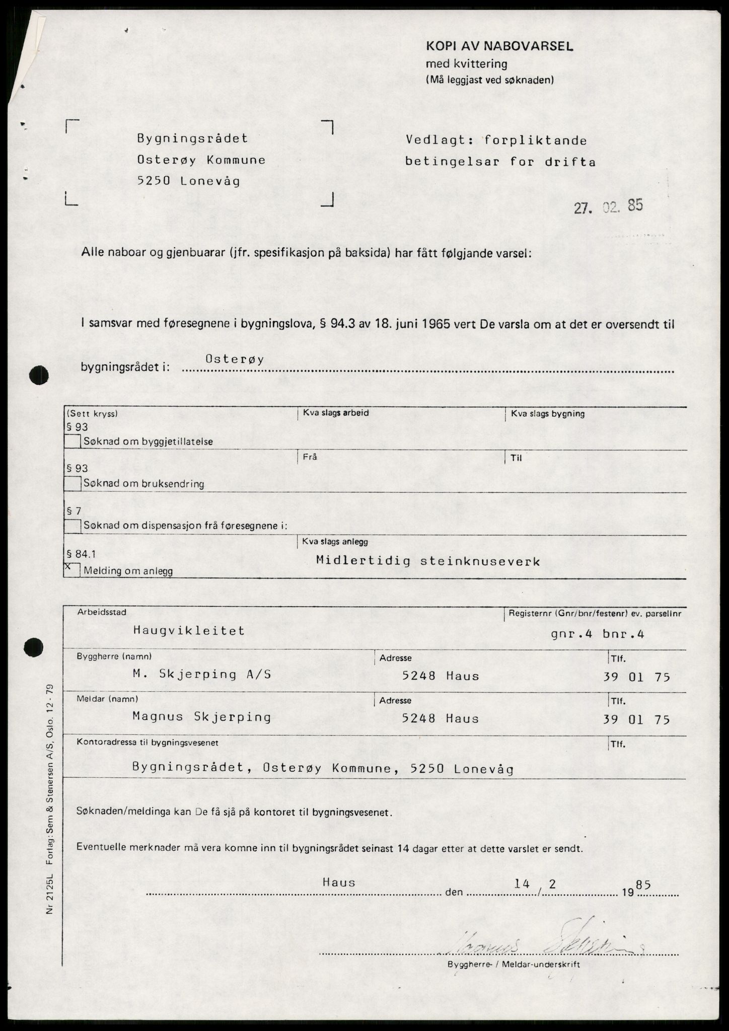 Statens forurensningstilsyn, hovedkontoret, AV/RA-S-4136/1/D/Da/L1368: Kommunalt avløpsvann, slam og avfall, vannforsyning, analyse, akvakultur og produktkontroll, 1983-1993, s. 90