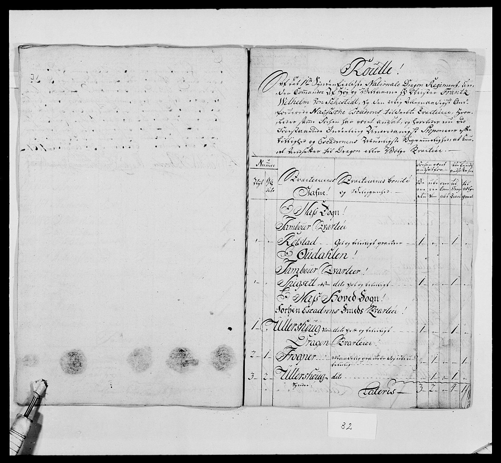 Kommanderende general (KG I) med Det norske krigsdirektorium, AV/RA-EA-5419/E/Ea/L0476: 1. Sønnafjelske dragonregiment, 1765-1767, s. 637