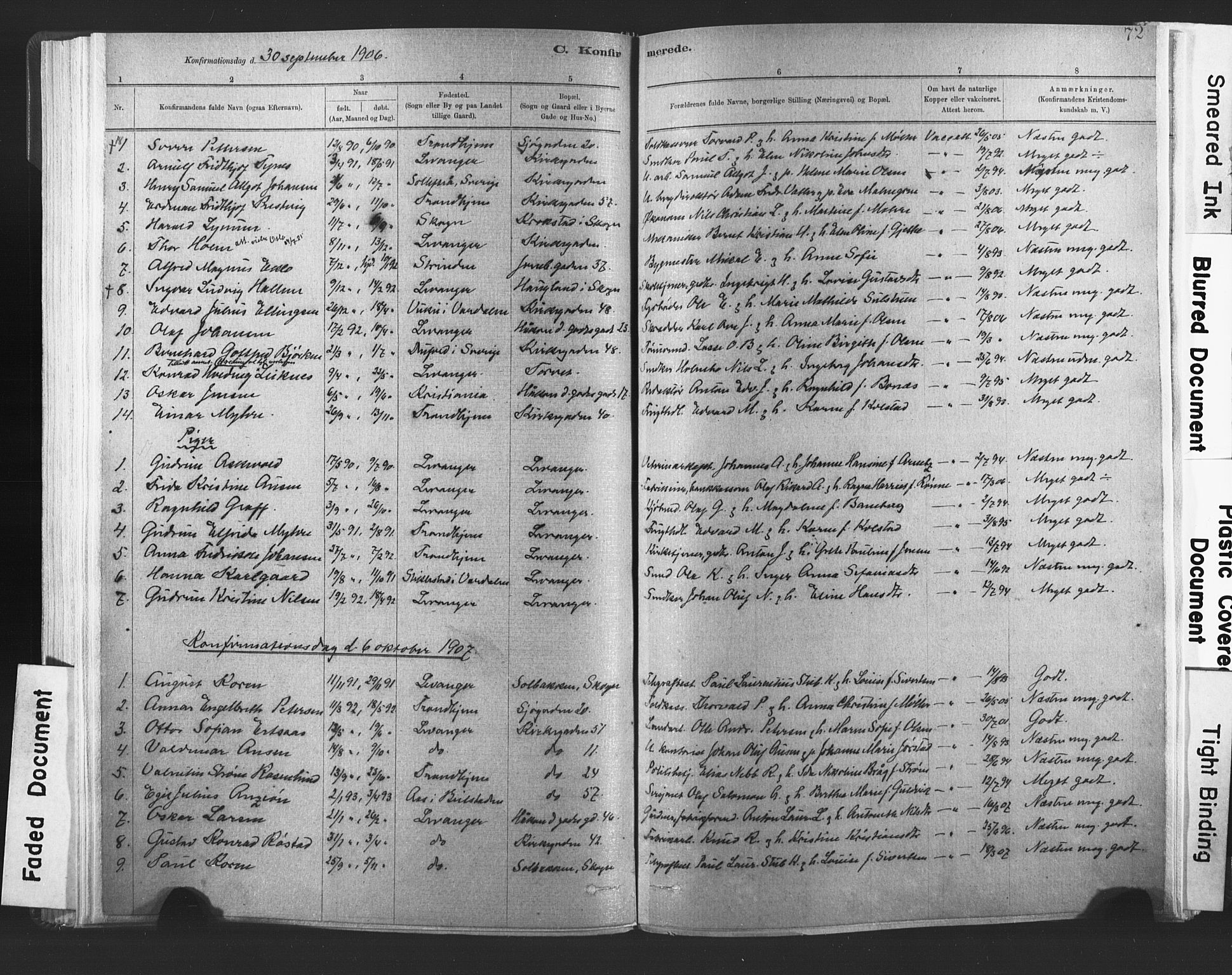 Ministerialprotokoller, klokkerbøker og fødselsregistre - Nord-Trøndelag, AV/SAT-A-1458/720/L0189: Ministerialbok nr. 720A05, 1880-1911, s. 72