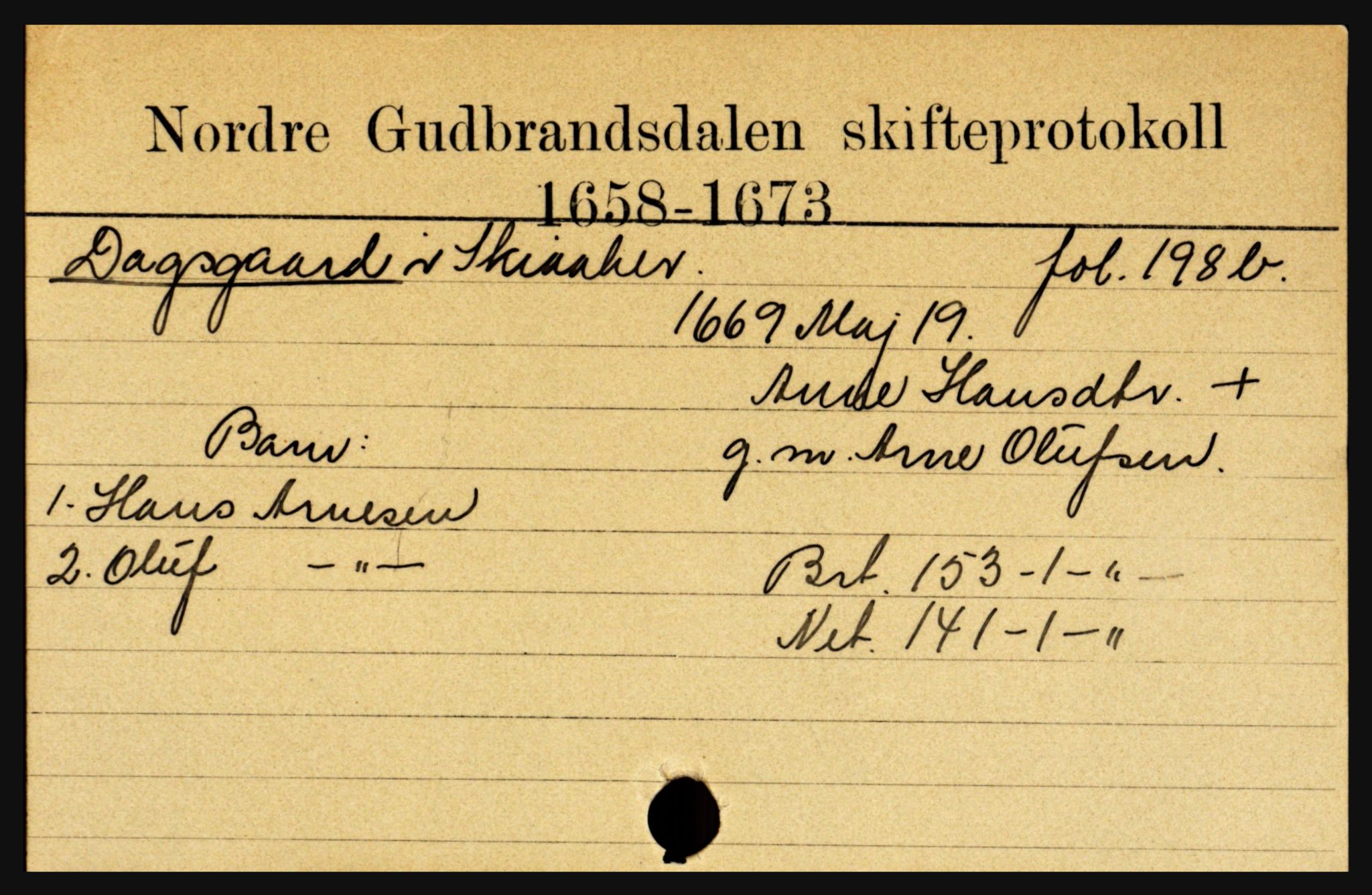 Nord-Gudbrandsdal tingrett, SAH/TING-002/J, 1658-1900, s. 2135