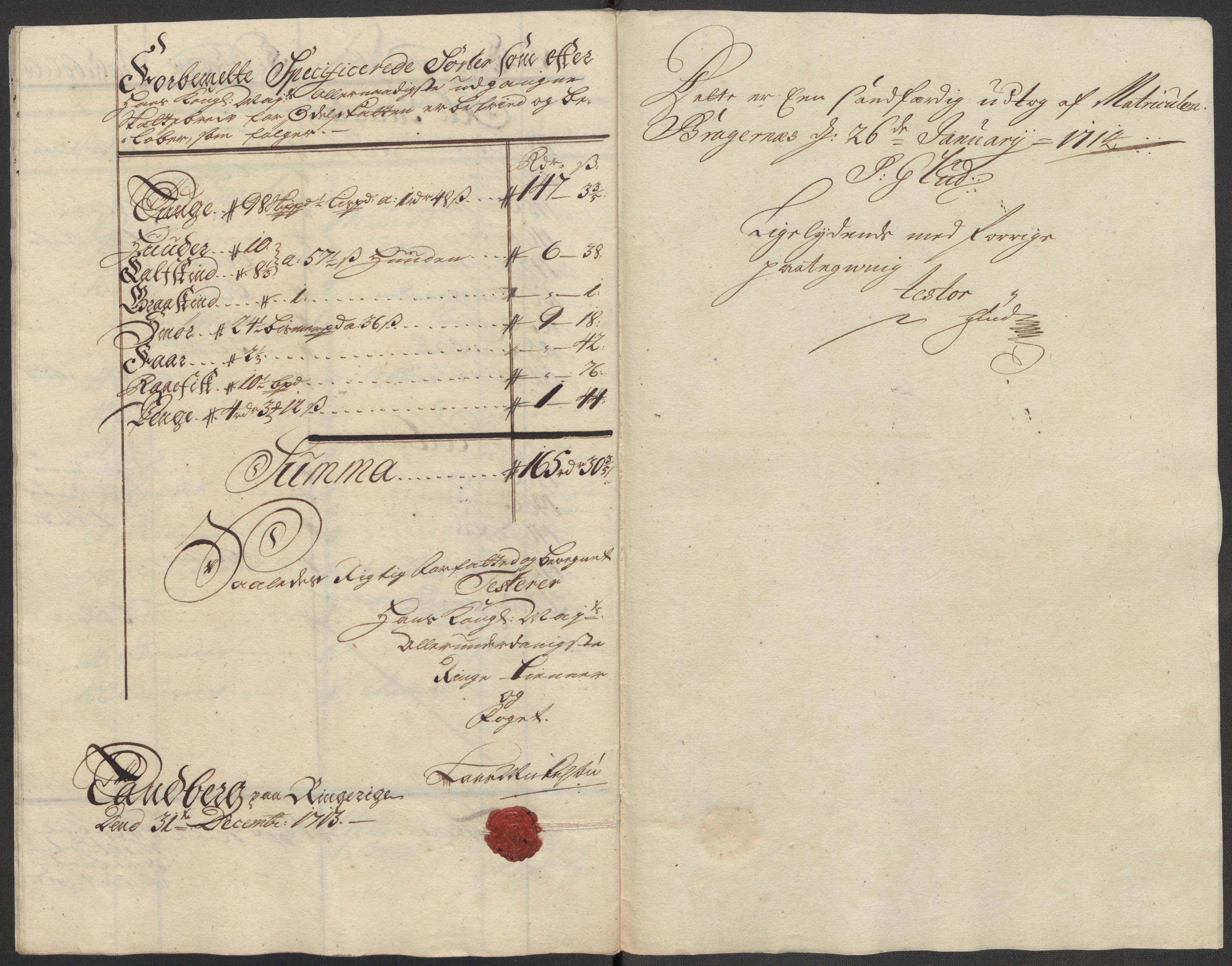 Rentekammeret inntil 1814, Reviderte regnskaper, Fogderegnskap, RA/EA-4092/R23/L1471: Fogderegnskap Ringerike og Hallingdal, 1713-1714, s. 282