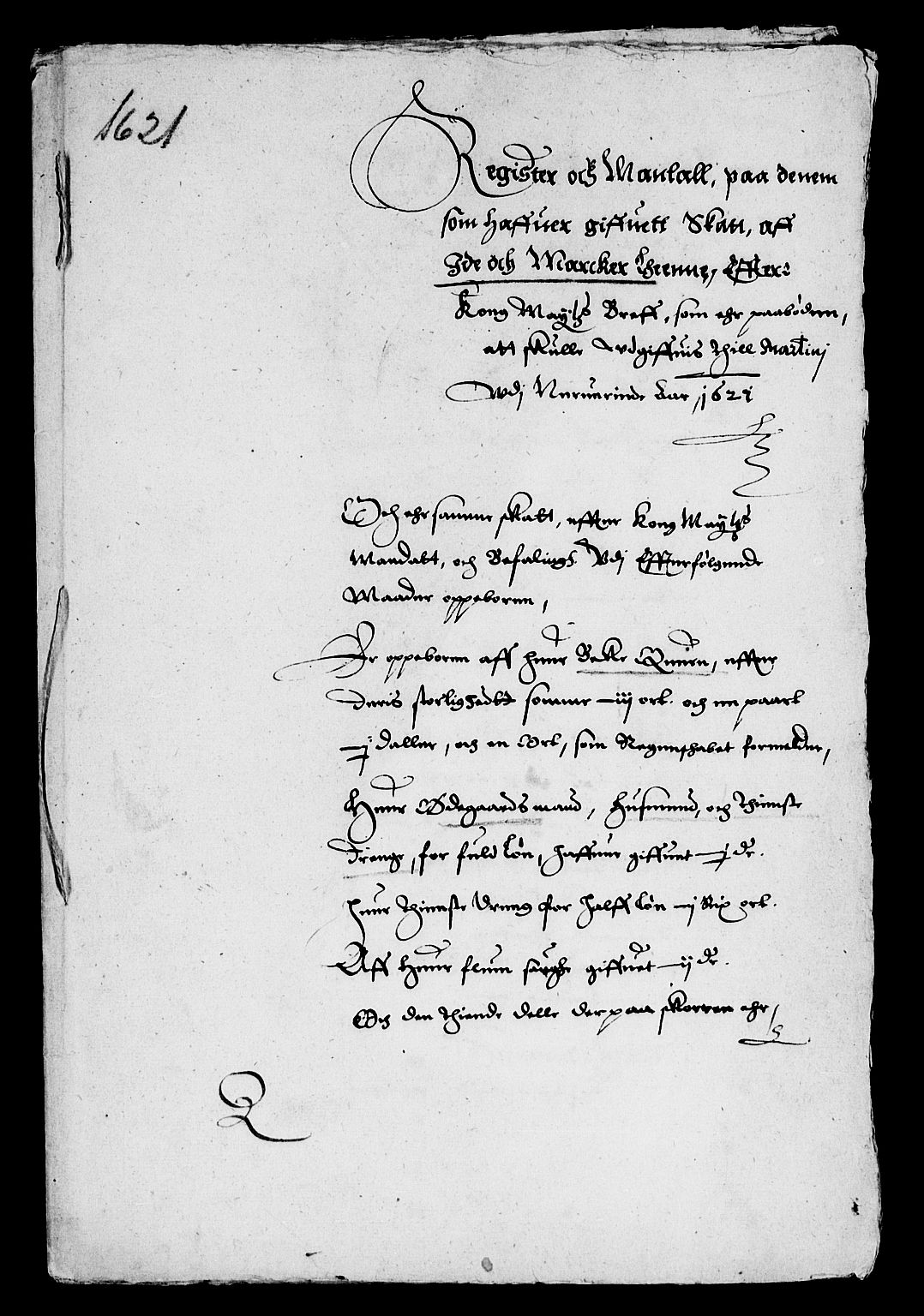 Rentekammeret inntil 1814, Reviderte regnskaper, Lensregnskaper, AV/RA-EA-5023/R/Rb/Rba/L0059: Akershus len, 1621-1622