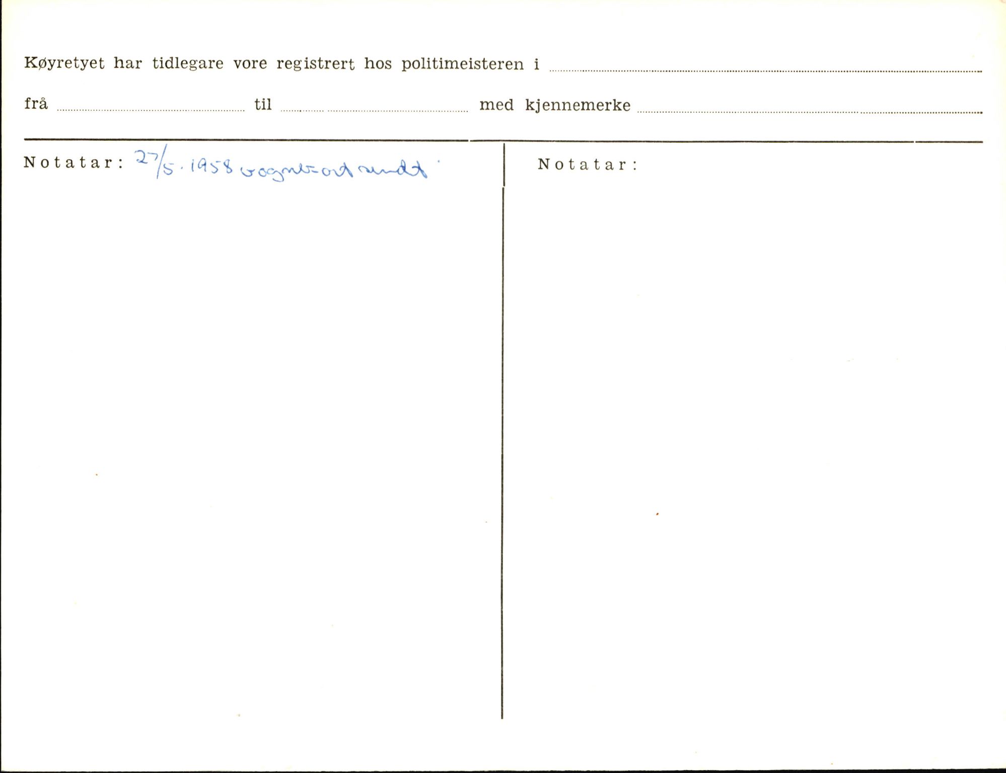Statens vegvesen, Sogn og Fjordane vegkontor, AV/SAB-A-5301/4/F/L0006: Registerkort utmeldte Fjordane S8300-9500, 1930-1961, s. 33