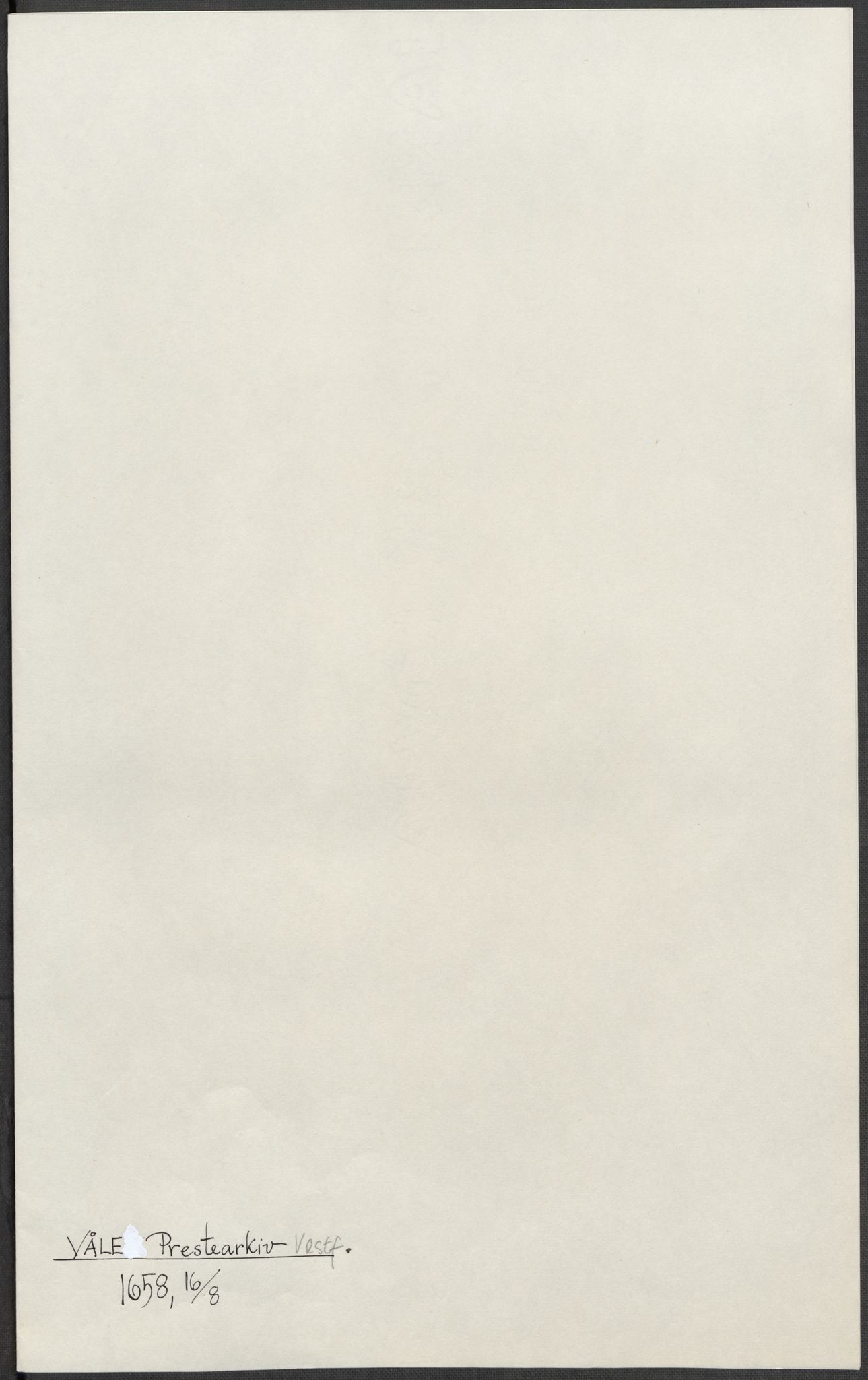 Riksarkivets diplomsamling, AV/RA-EA-5965/F15/L0021: Prestearkiv - Vestfold, 1573-1858, s. 113