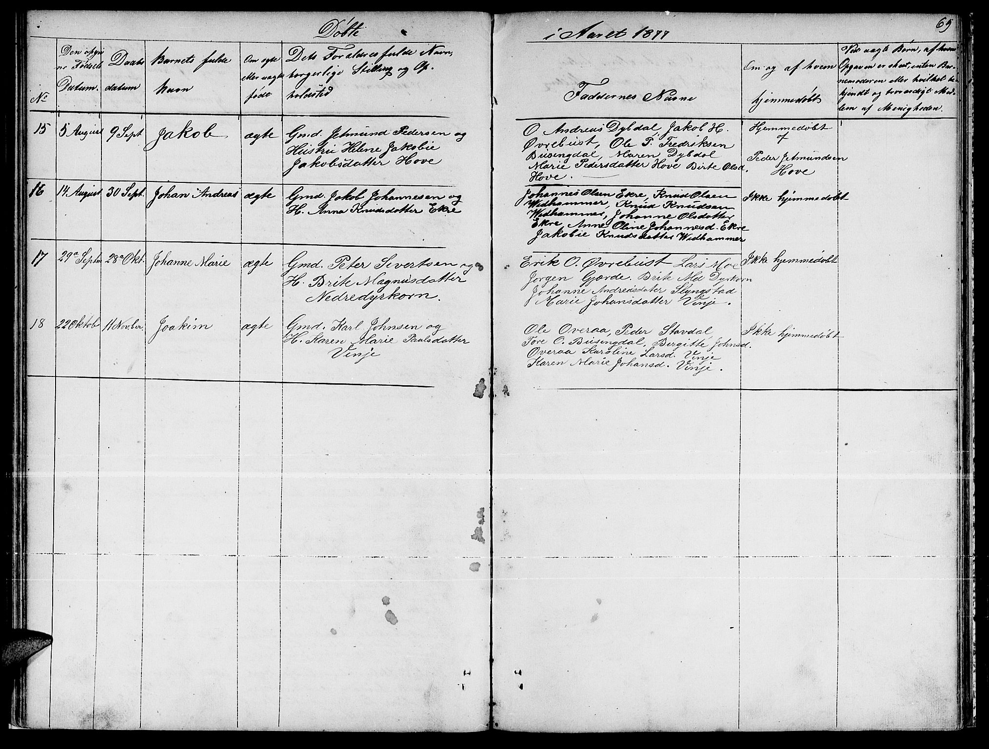 Ministerialprotokoller, klokkerbøker og fødselsregistre - Møre og Romsdal, AV/SAT-A-1454/521/L0300: Klokkerbok nr. 521C01, 1854-1881, s. 69