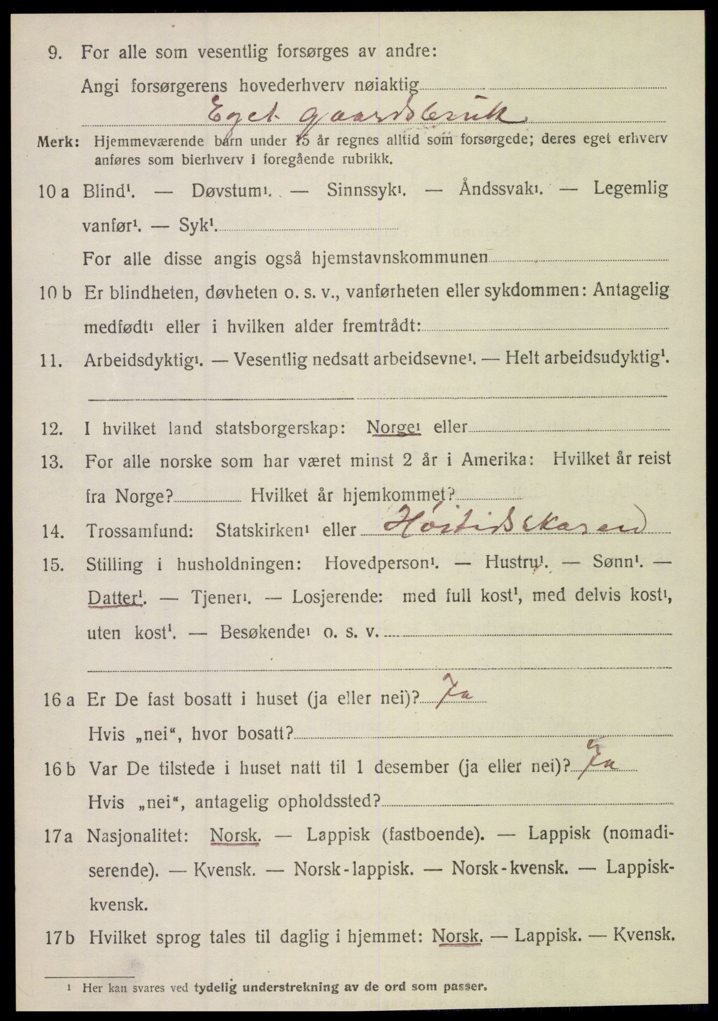 SAT, Folketelling 1920 for 1846 Nordfold herred, 1920, s. 664