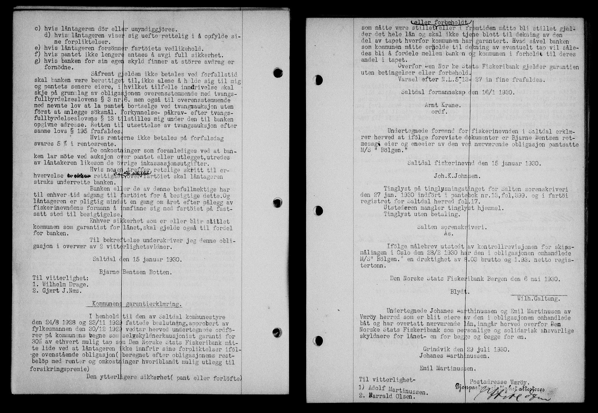 Lofoten sorenskriveri, SAT/A-0017/1/2/2C/L0022b: Pantebok nr. 22b, 1930-1930, Tingl.dato: 15.08.1930