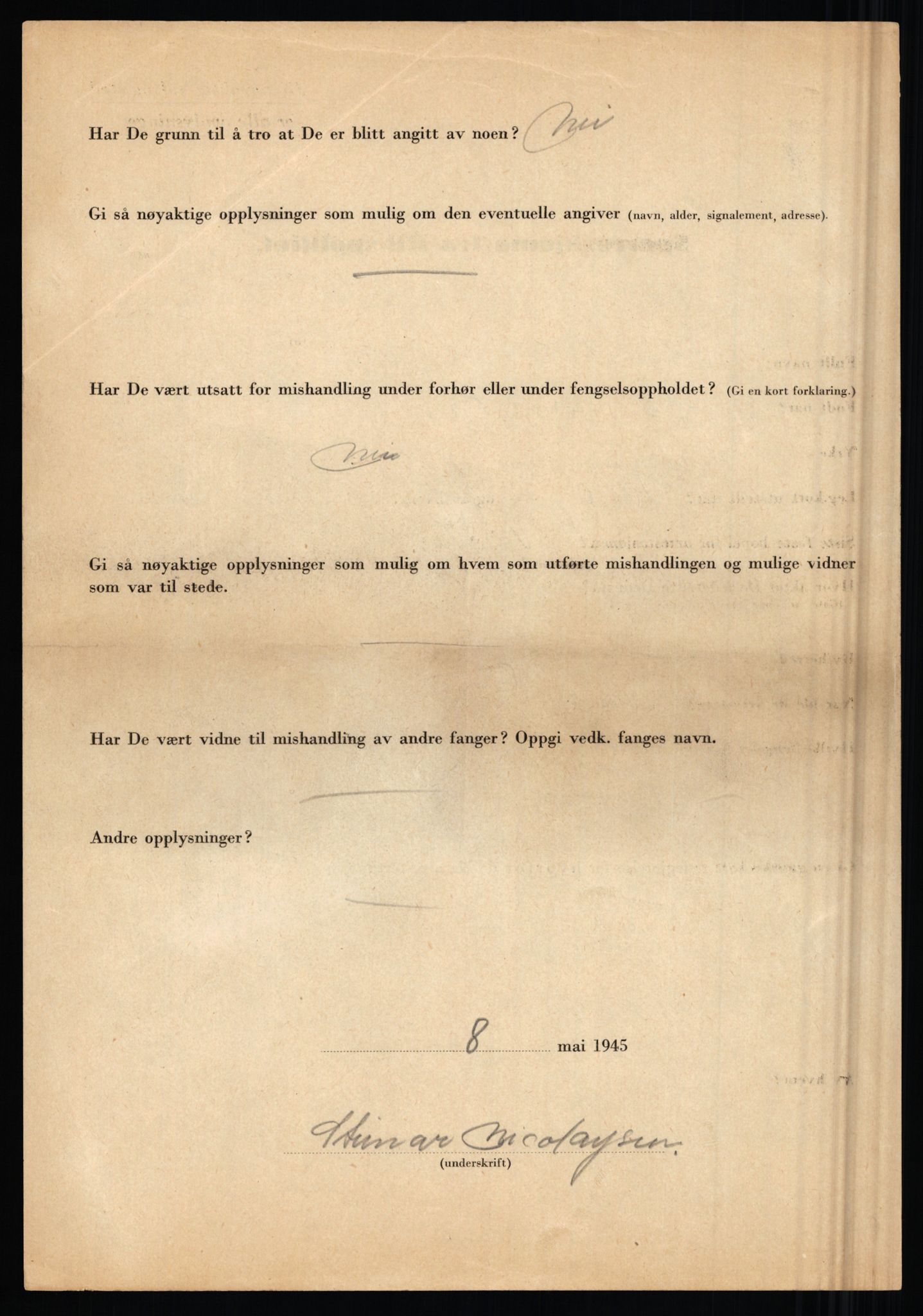 Rikspolitisjefen, AV/RA-S-1560/L/L0012: Mogensen, Øivind - Noraas, Lars, 1940-1945, s. 517