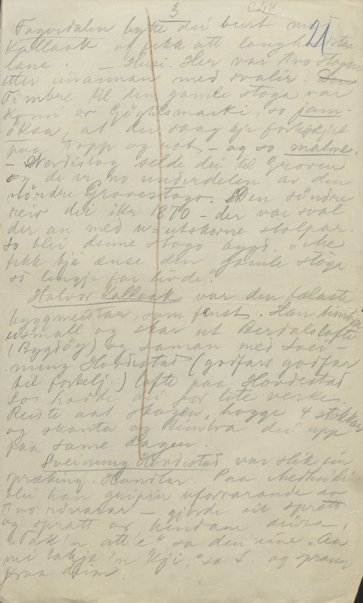 Rikard Berge, TEMU/TGM-A-1003/F/L0004/0049: 101-159 / 152 Om bygdefolk. Stev om jente. Blodstemming, 1904-1906, s. 21