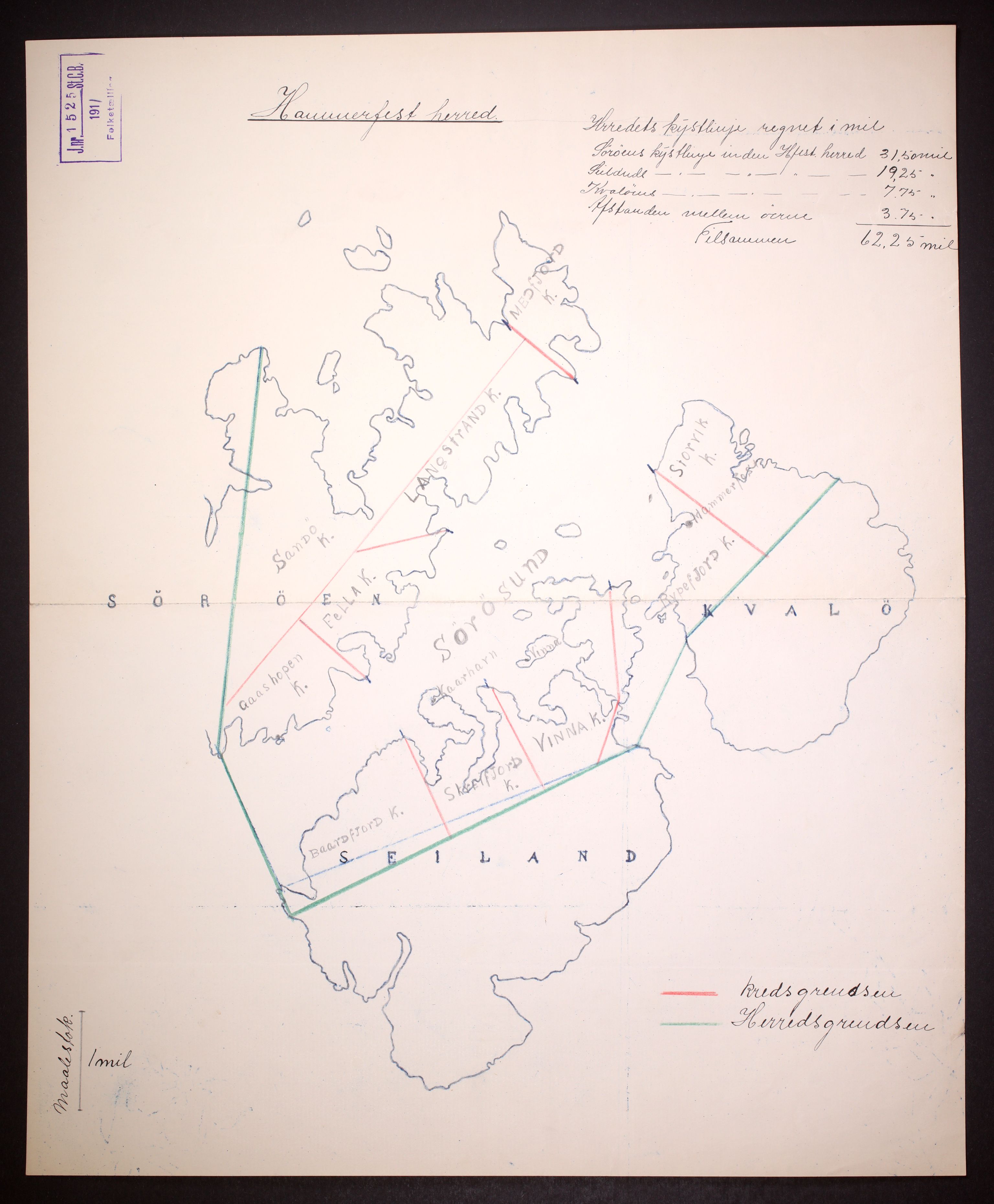 RA, Folketelling 1910 for 2016 Hammerfest herred, 1910, s. 19