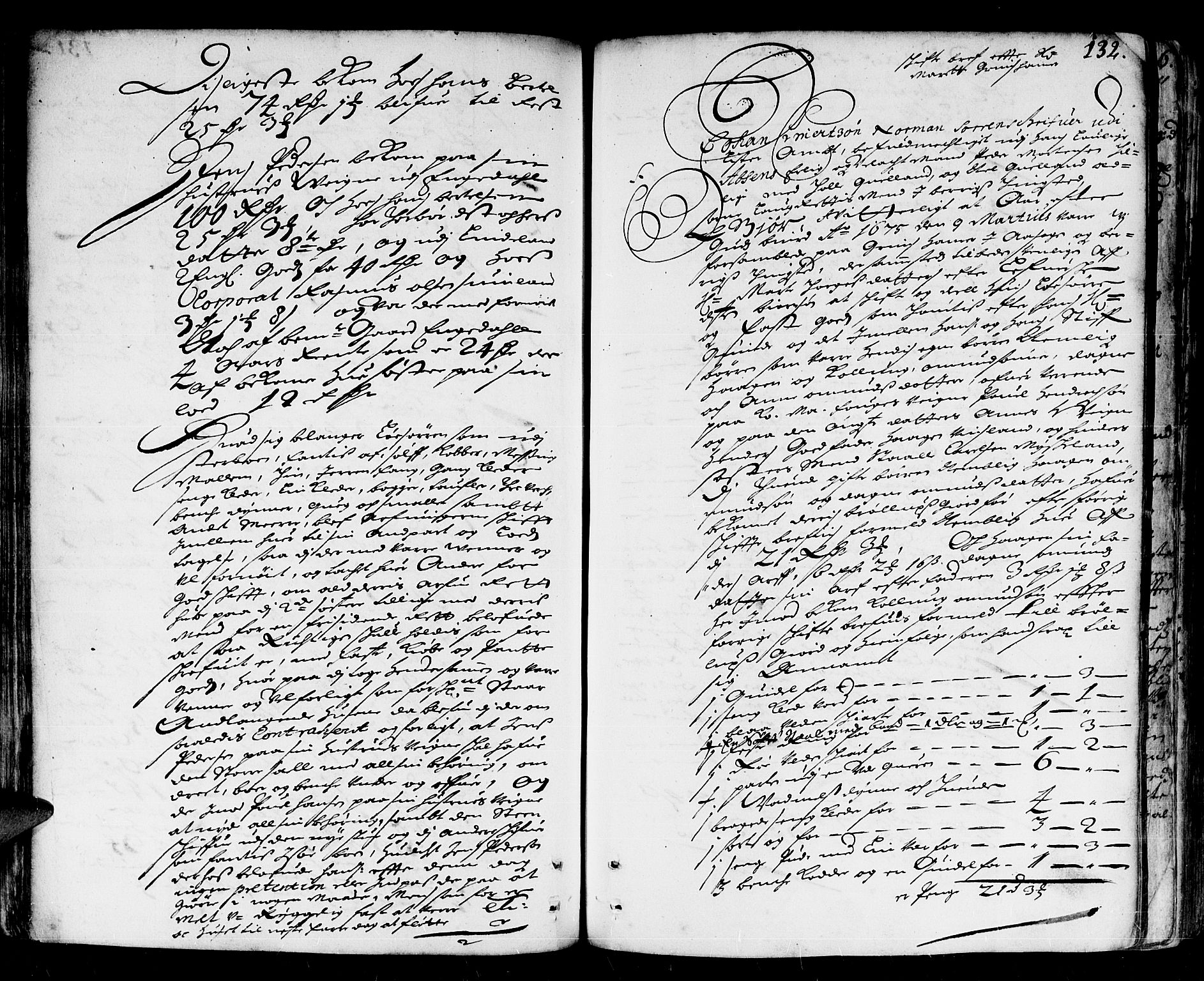 Lister sorenskriveri, AV/SAK-1221-0003/H/Hc/L0003: Skifteprotokoll nr 3 med register, 1672-1682, s. 131b-132a