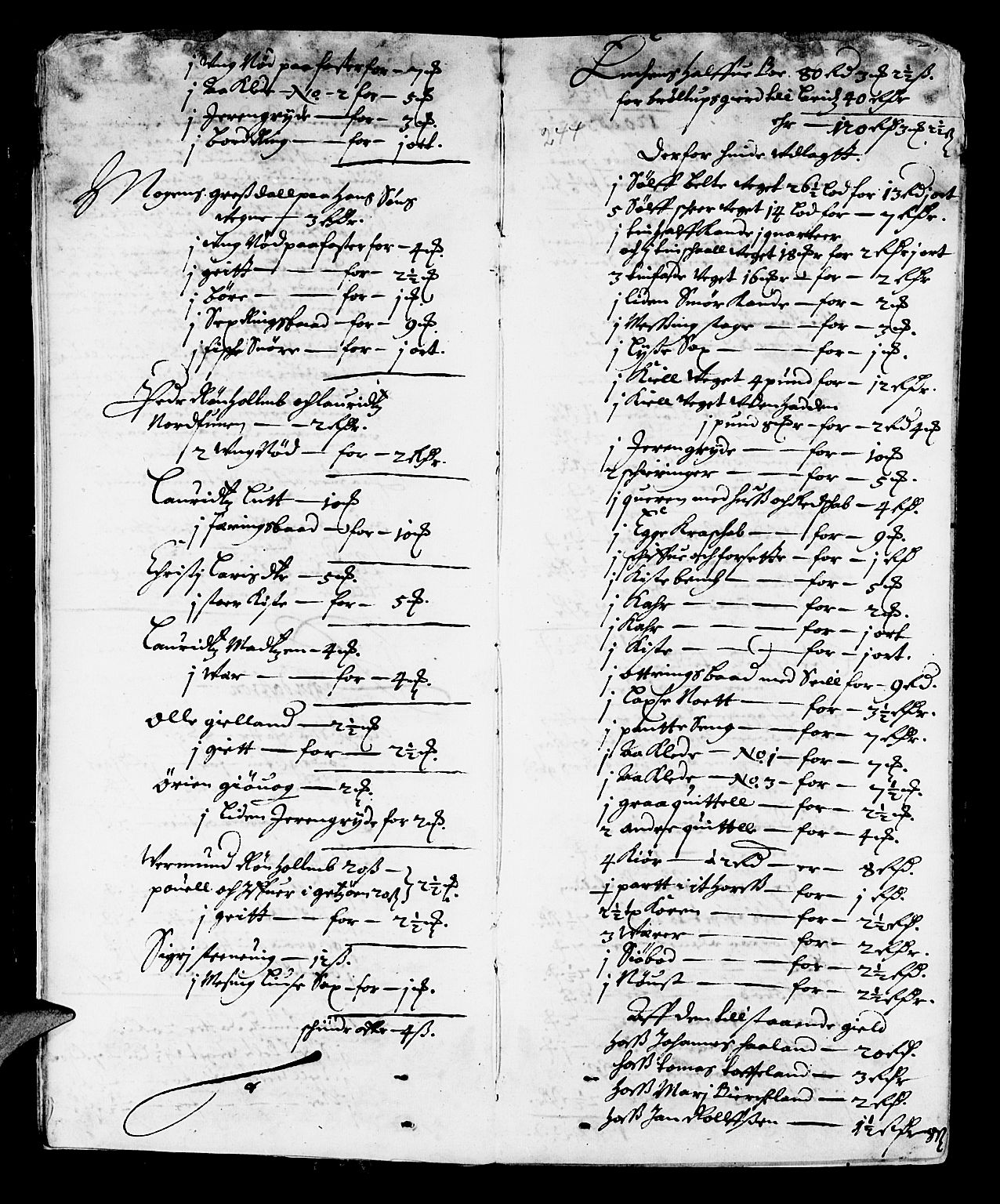 Sunnhordland sorenskrivar, AV/SAB-A-2401/1/H/Ha/Haa/L0001: Skifteprotokollar. Register på kort. Fol. 240- ut, 1669-1673, s. 243b-244a