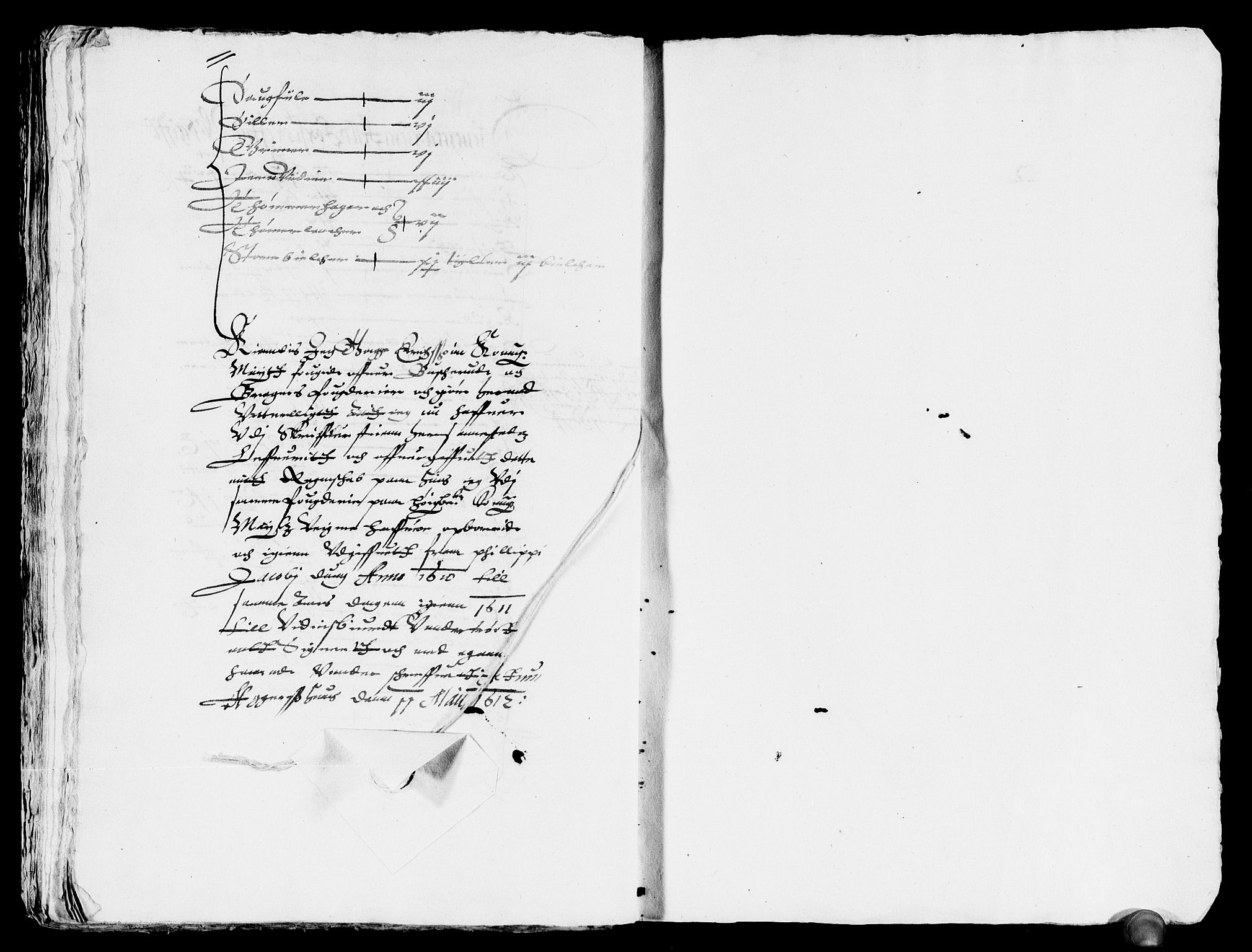 Rentekammeret inntil 1814, Reviderte regnskaper, Lensregnskaper, AV/RA-EA-5023/R/Rb/Rba/L0026: Akershus len, 1610-1612