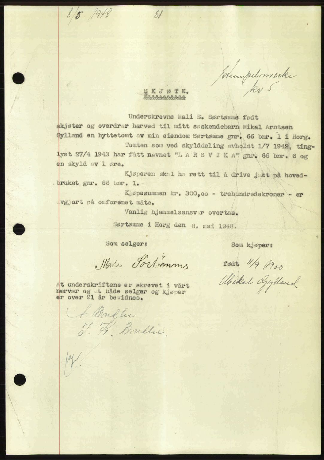 Gauldal sorenskriveri, SAT/A-0014/1/2/2C: Pantebok nr. A5, 1947-1948, Dagboknr: 528/1948