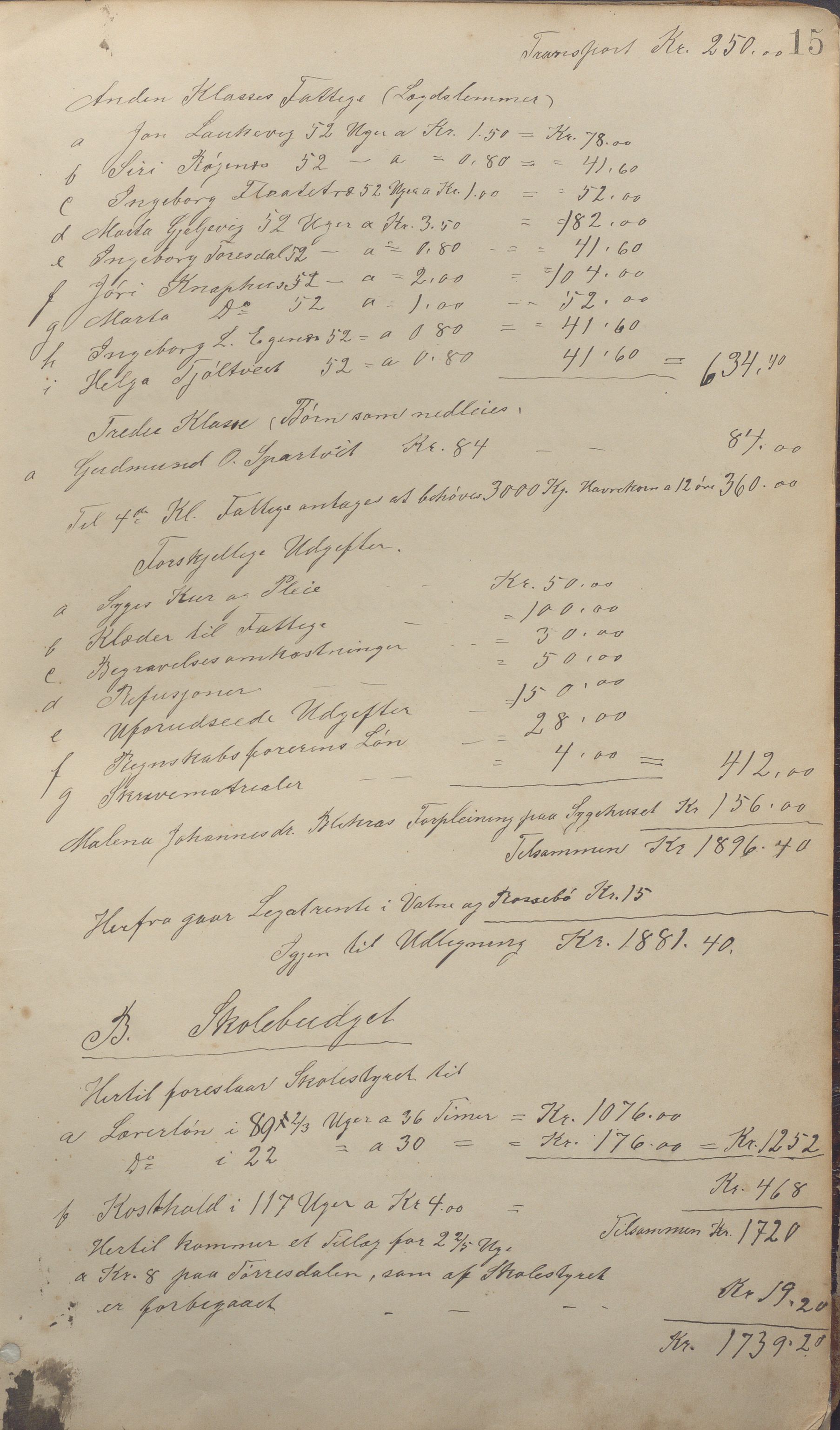 Vats kommune - Formannskapet, IKAR/K-100622/A/L0001: Møtebok, 1890-1911, s. 15a