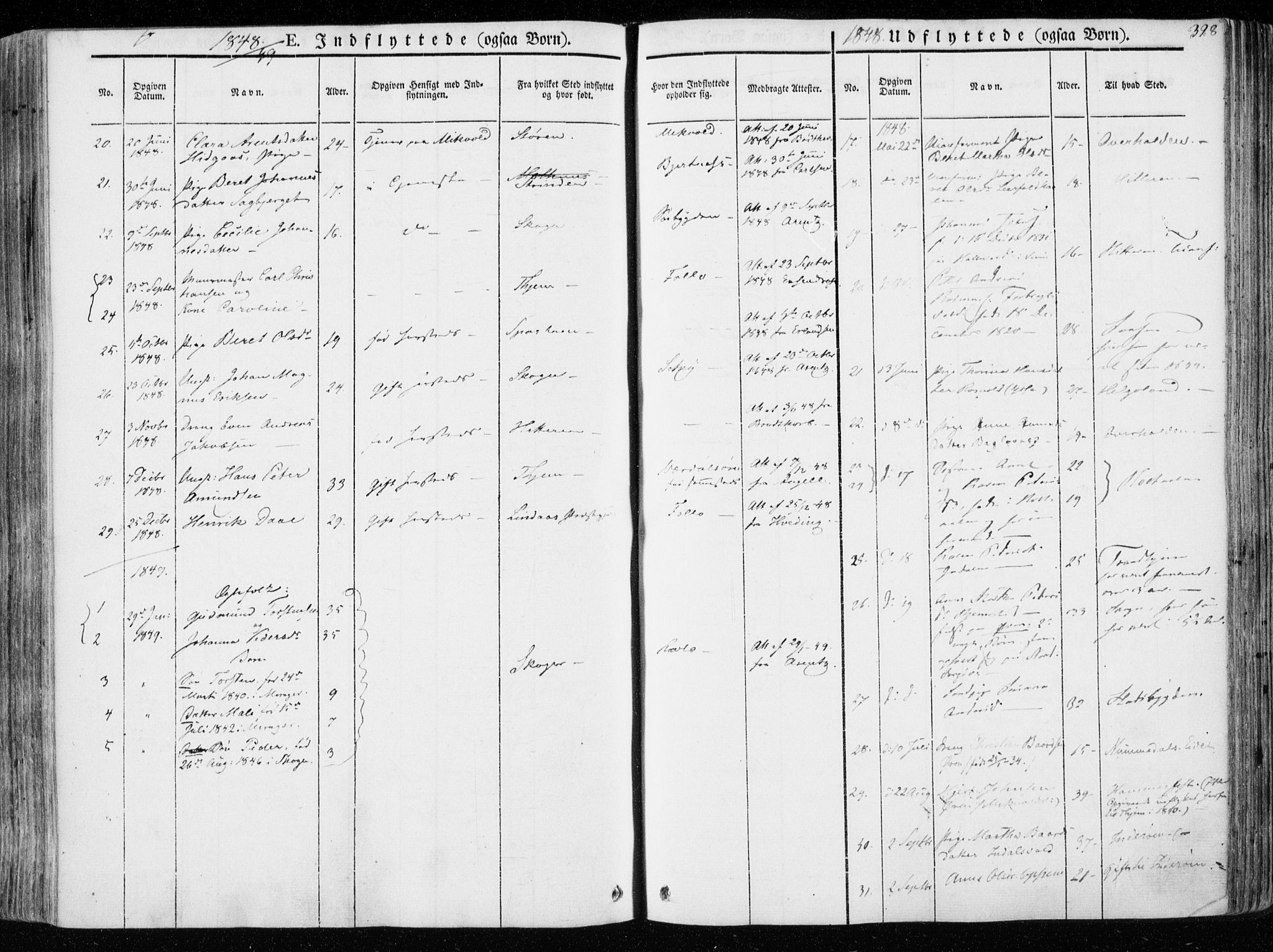 Ministerialprotokoller, klokkerbøker og fødselsregistre - Nord-Trøndelag, AV/SAT-A-1458/723/L0239: Ministerialbok nr. 723A08, 1841-1851, s. 328