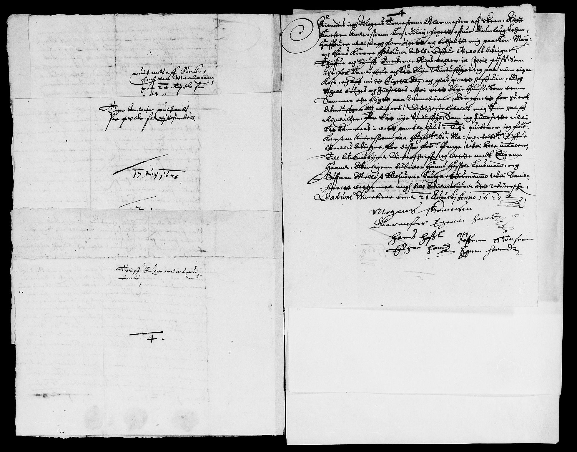 Rentekammeret inntil 1814, Reviderte regnskaper, Lensregnskaper, AV/RA-EA-5023/R/Rb/Rbl/L0003: Brunla len med Eiker len 1626-37, 1628-1631