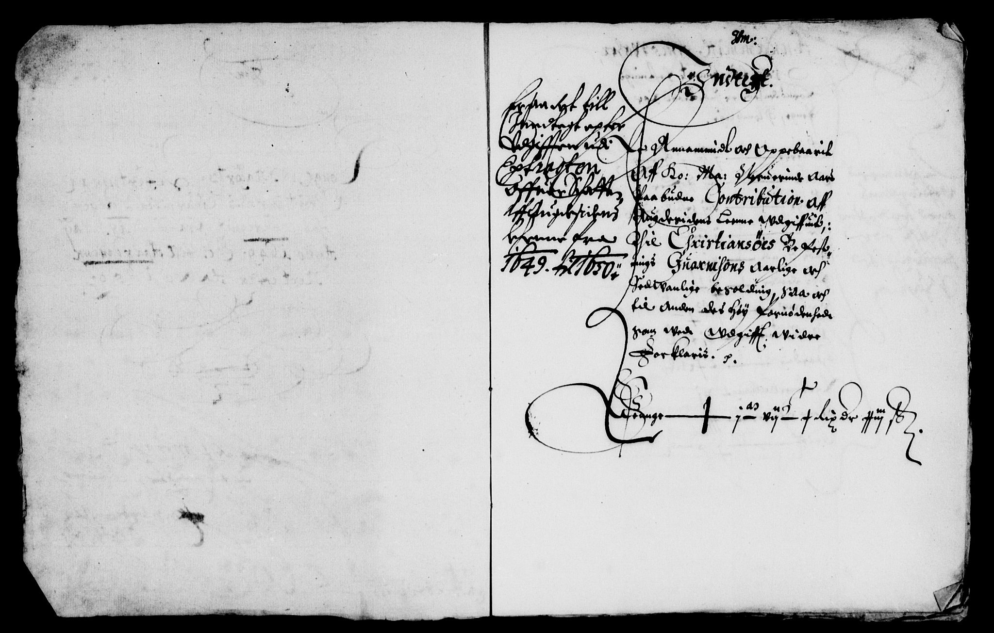 Rentekammeret inntil 1814, Reviderte regnskaper, Lensregnskaper, AV/RA-EA-5023/R/Rb/Rbq/L0039: Nedenes len. Mandals len. Råbyggelag., 1649-1651