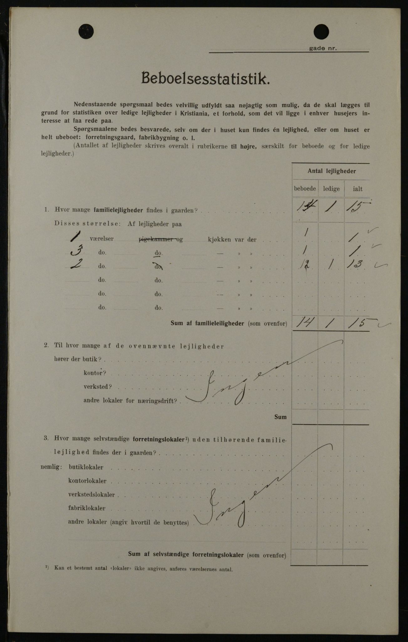 OBA, Kommunal folketelling 1.2.1908 for Kristiania kjøpstad, 1908, s. 4972