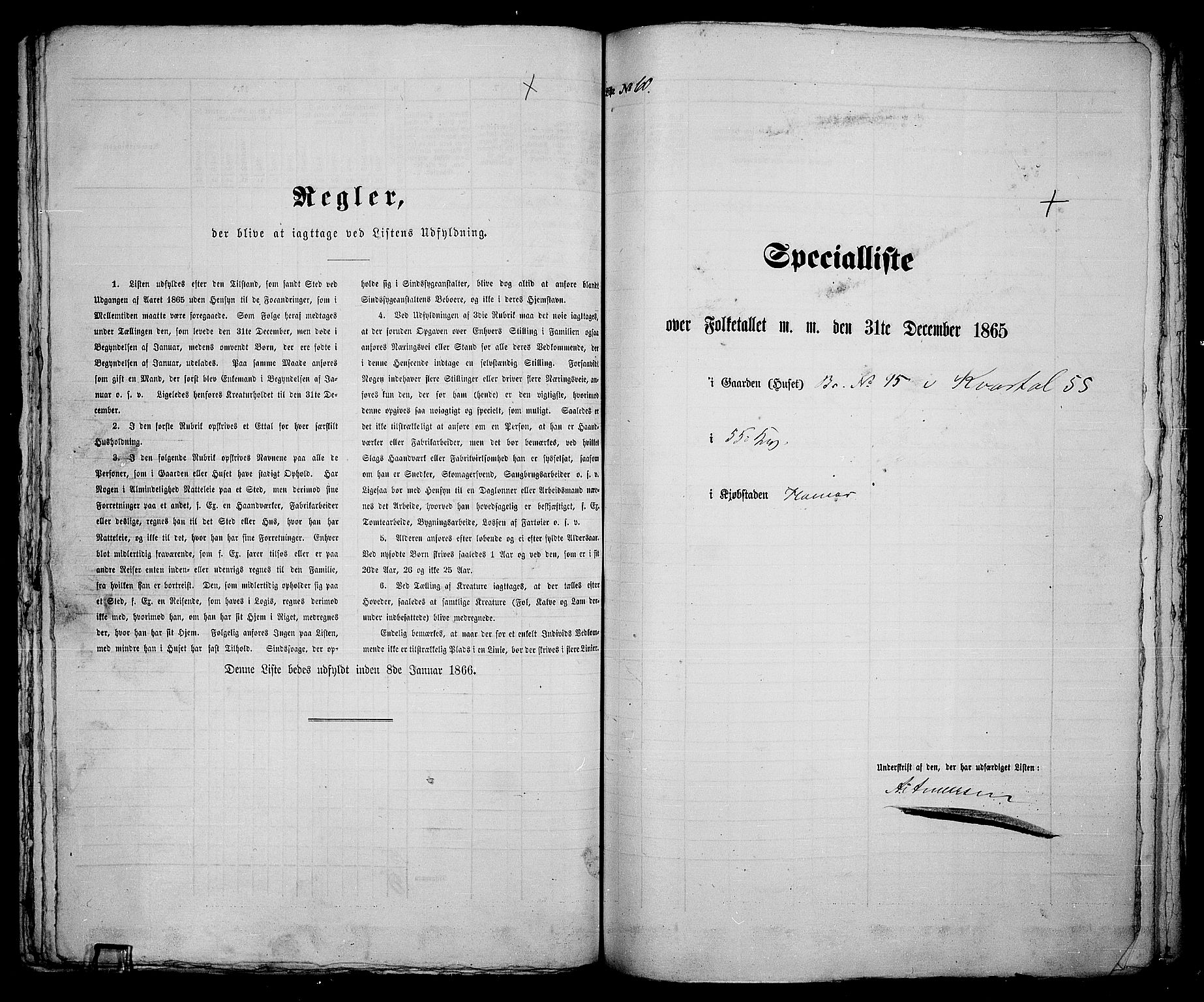 RA, Folketelling 1865 for 0401B Vang prestegjeld, Hamar kjøpstad, 1865, s. 128