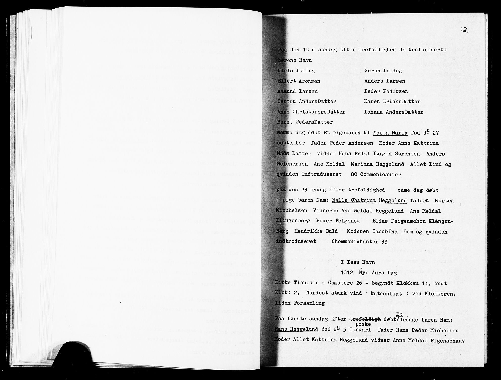 Karlsøy sokneprestembete, SATØ/S-1299/H/Ha/Haa/L0008kirke: Ministerialbok nr. 8 (avskrift), 1805-1838, s. 12
