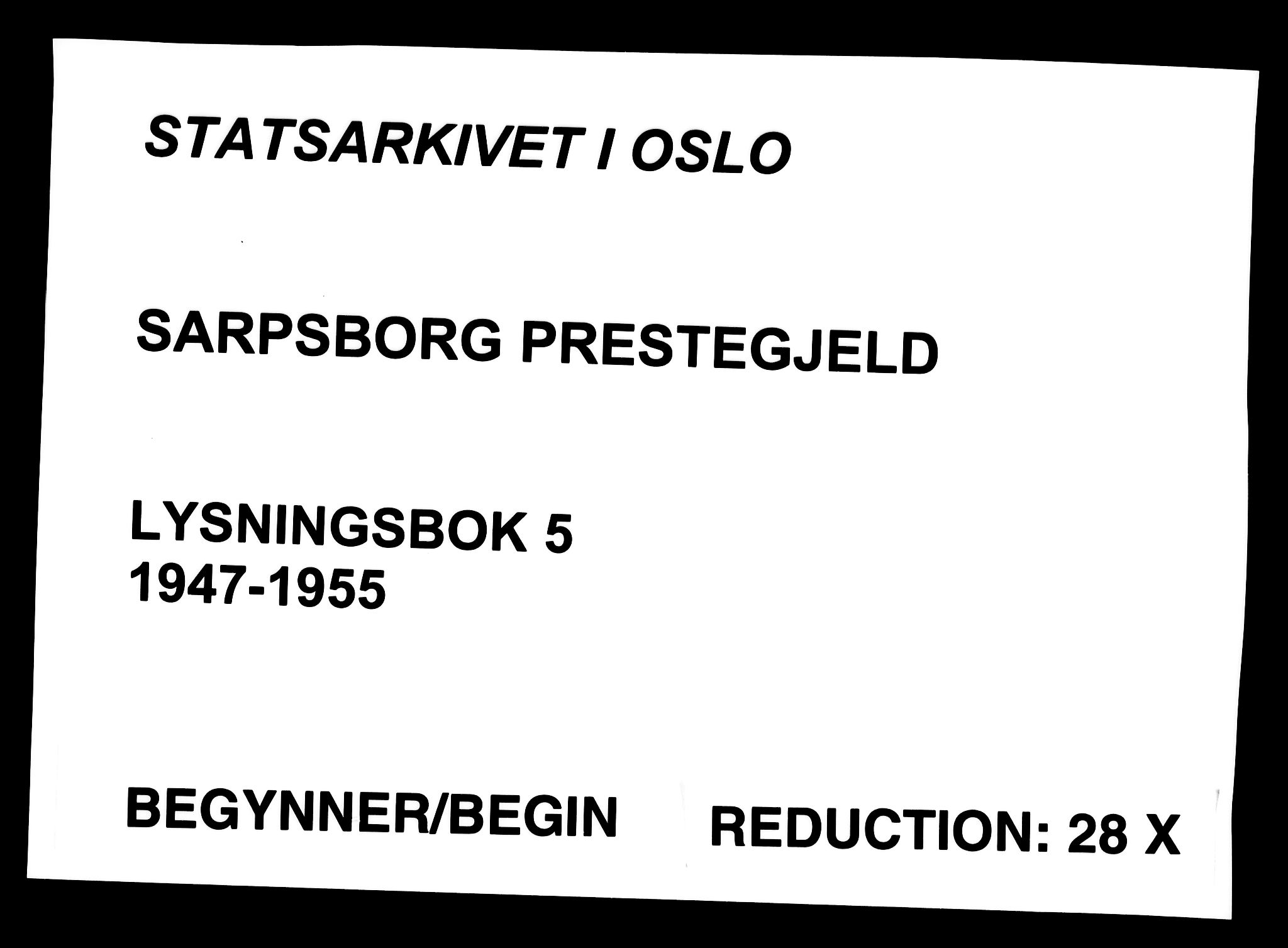 Sarpsborg prestekontor Kirkebøker, AV/SAO-A-2006/H/Ha/L0005: Lysningsprotokoll nr. 5, 1947-1955