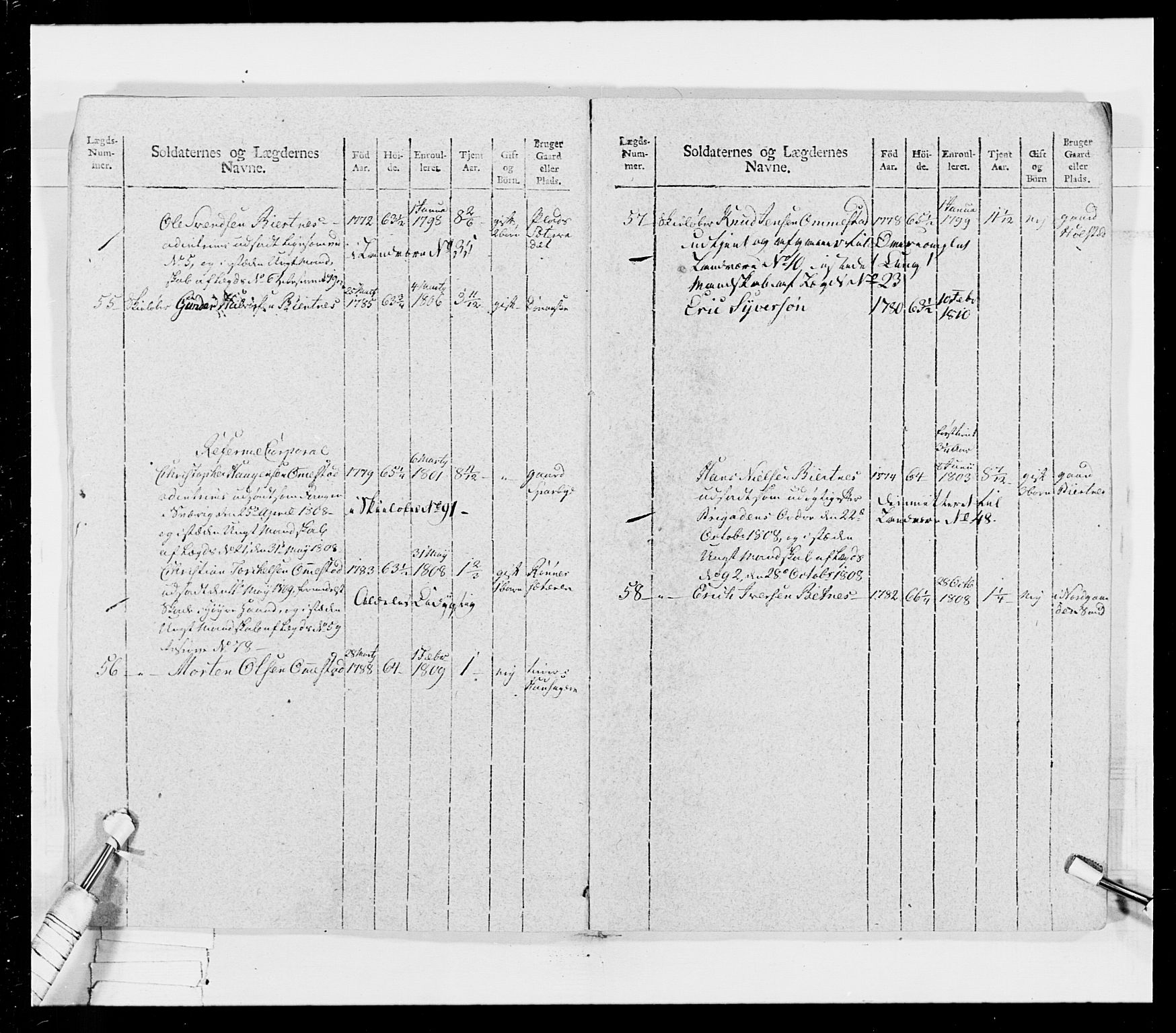 Generalitets- og kommissariatskollegiet, Det kongelige norske kommissariatskollegium, AV/RA-EA-5420/E/Eh/L0026: Skiløperkompaniene, 1805-1810, s. 359