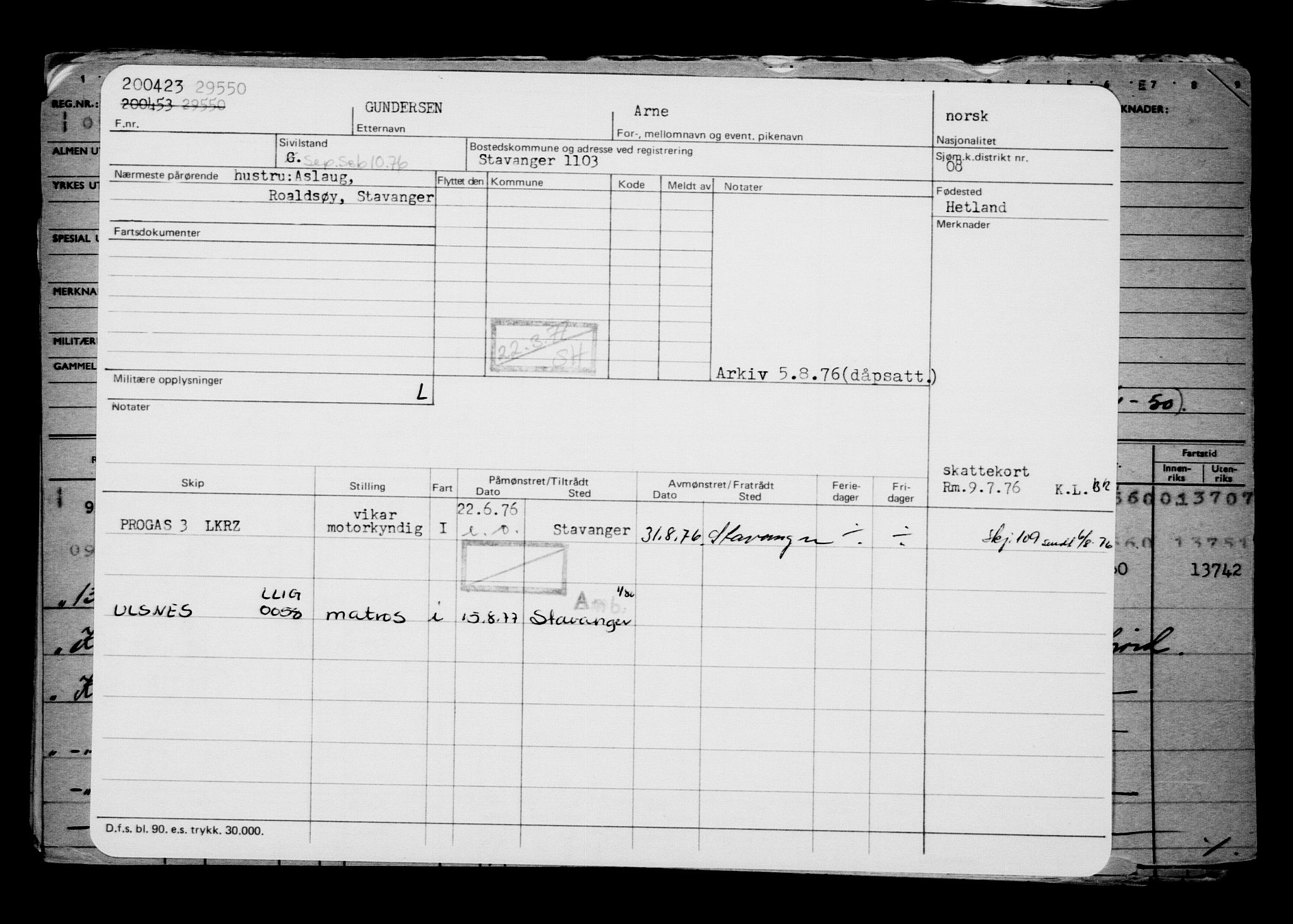 Direktoratet for sjømenn, AV/RA-S-3545/G/Gb/L0218: Hovedkort, 1923, s. 164