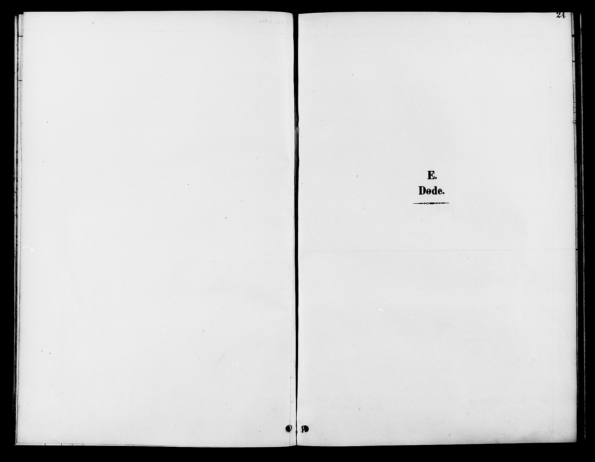 Bygland sokneprestkontor, SAK/1111-0006/F/Fb/Fbd/L0002: Klokkerbok nr. B 2, 1894-1909, s. 24
